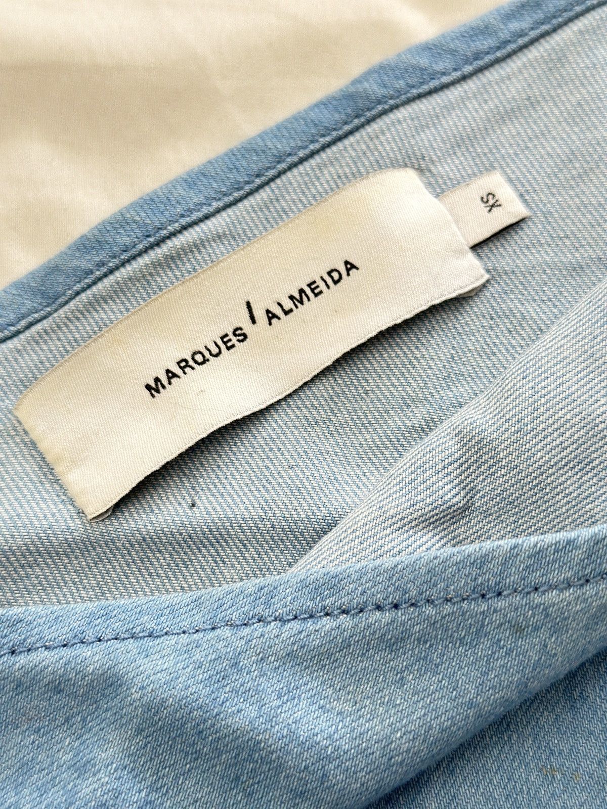 Marques'Almeida Marques almeida denim single shoulder women Top/xs Size XS / US 0-2 / IT 36-38 - 2 Thumbnail