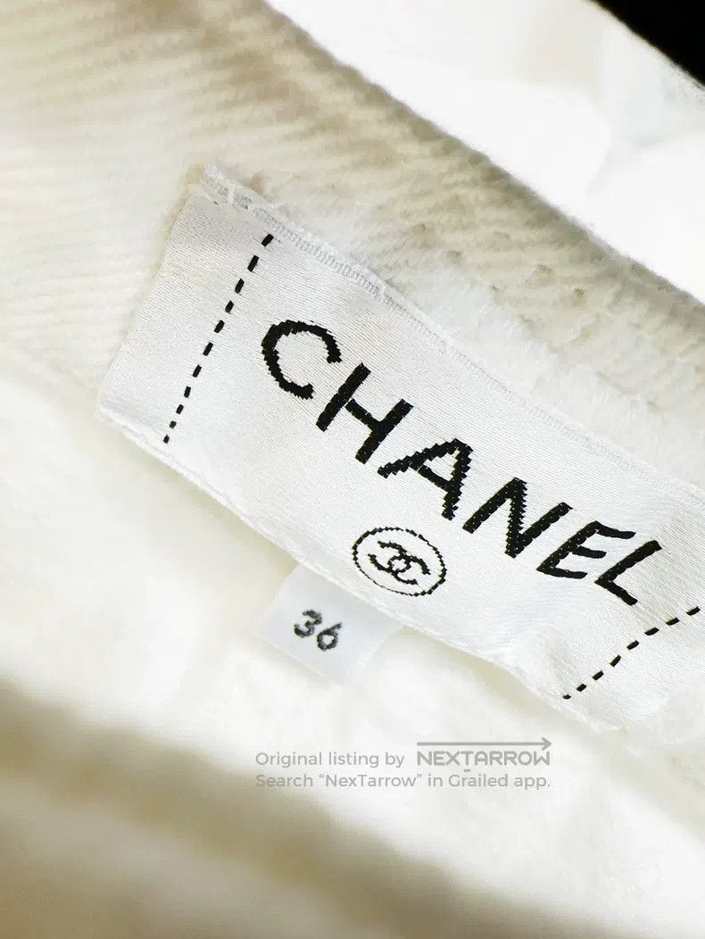 Chanel Chanel 25P white waist logo jeans radish trousers Size 24" / US 00 / IT 34 - 5 Thumbnail