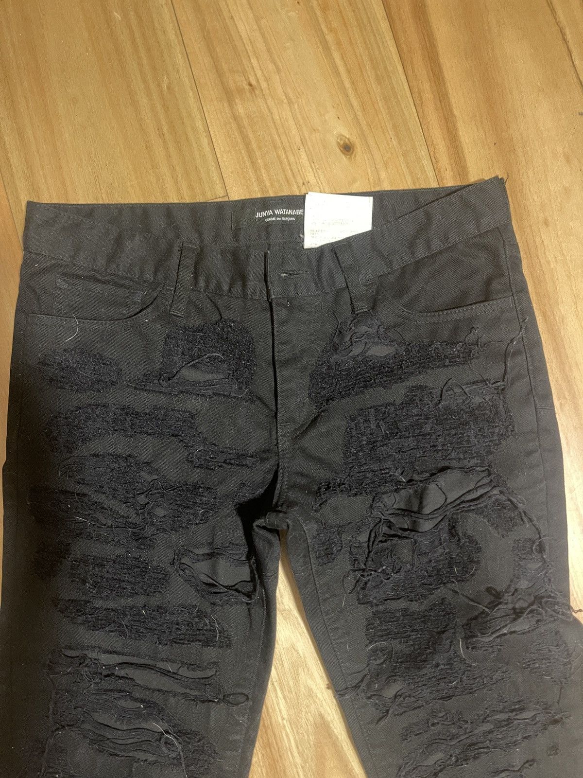 Junya Watanabe Junya Watanabe x COMME des GARÇON Distressed denim AD2011 Size US 30 / EU 46 - 2 Thumbnail