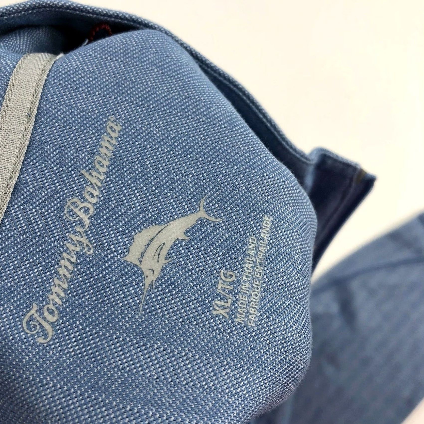 Tommy Bahama Tommy Bahama Men's XL Blue 1/4 Zip Pullover L/S Knit Sweater Pima Cotton EUC Size US XL / EU 56 / 4 - 7 Thumbnail