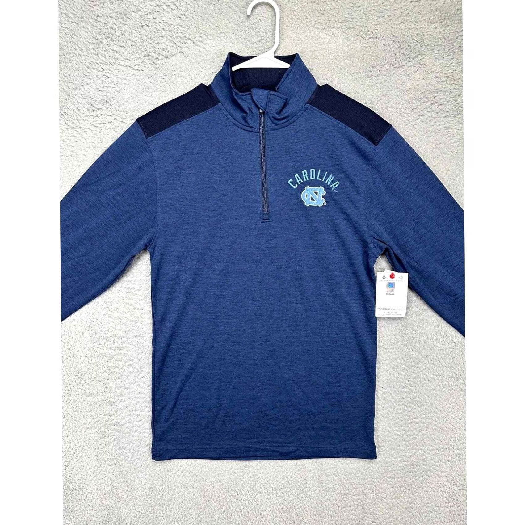 Champion VINTAGE? No — North Carolina Tar Heels Pullover Sweatshirt Men Small Navy Blue Champion NEW Size US S / EU 44-46 / 1 - 3 Thumbnail