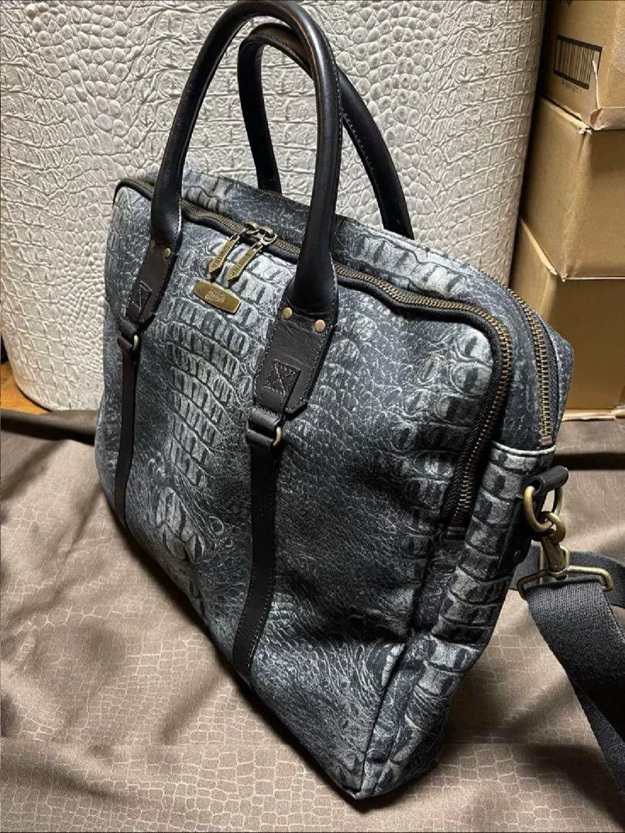Jean Paul Gaultier Jean Paul Gaultier Silver Crocodile Doctor Bag Size ONE SIZE - 6 Thumbnail