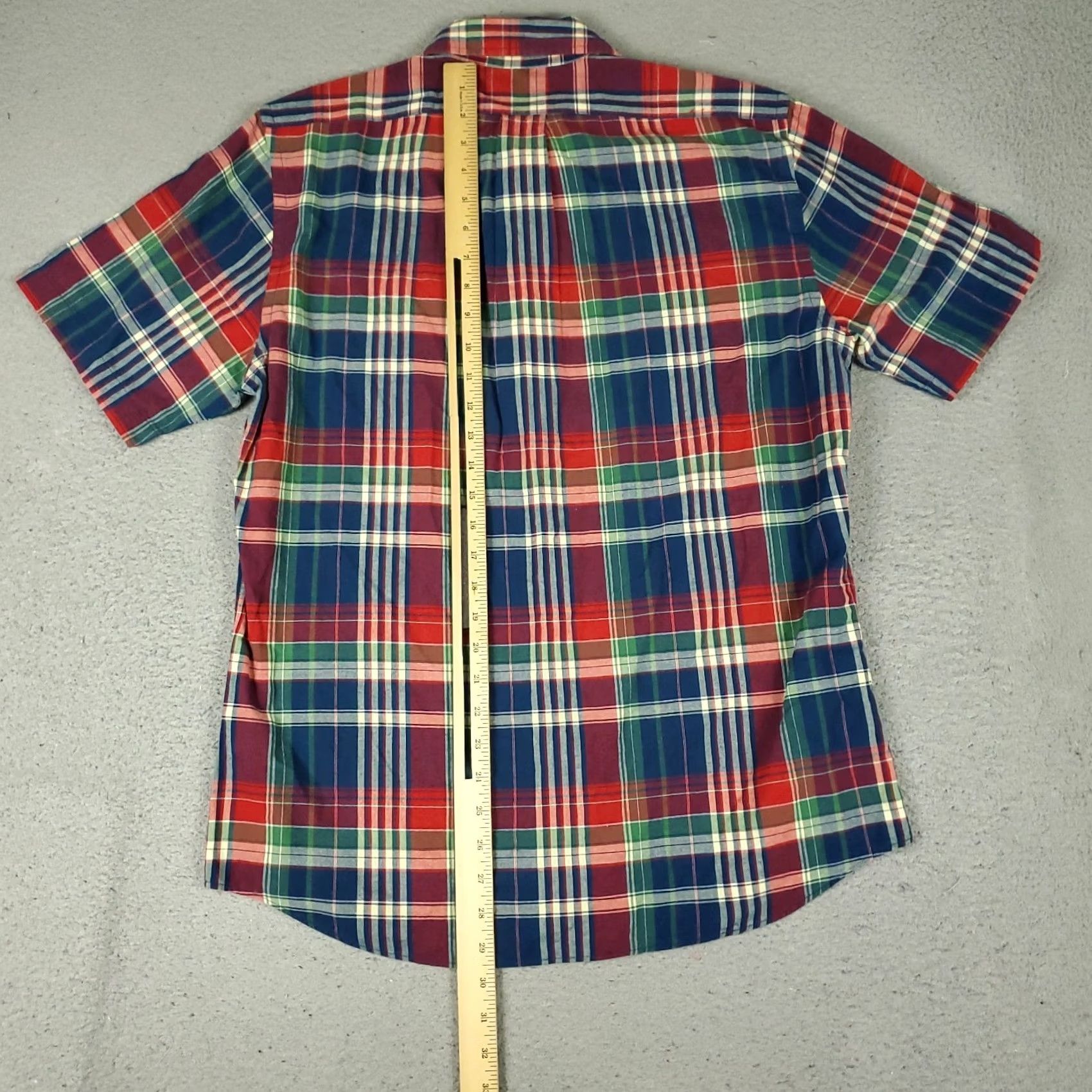 Brooks Brothers Brooks Brothers Shirt Mens Medium Blue Red Plaid Regent Button Up Short Sleeve Size US M / EU 48-50 / 2 - 3 Thumbnail