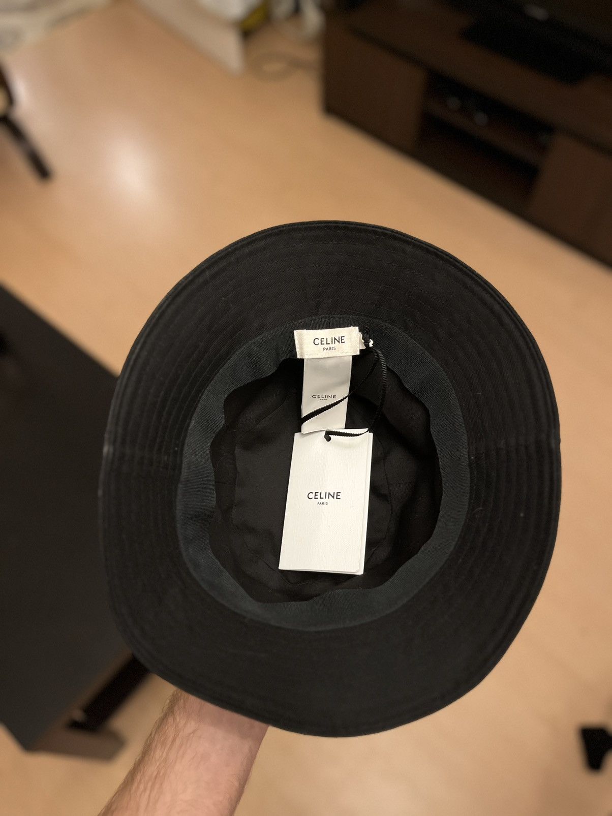 Celine Celine Bucket Hat Black - size S Size ONE SIZE - 12 Thumbnail
