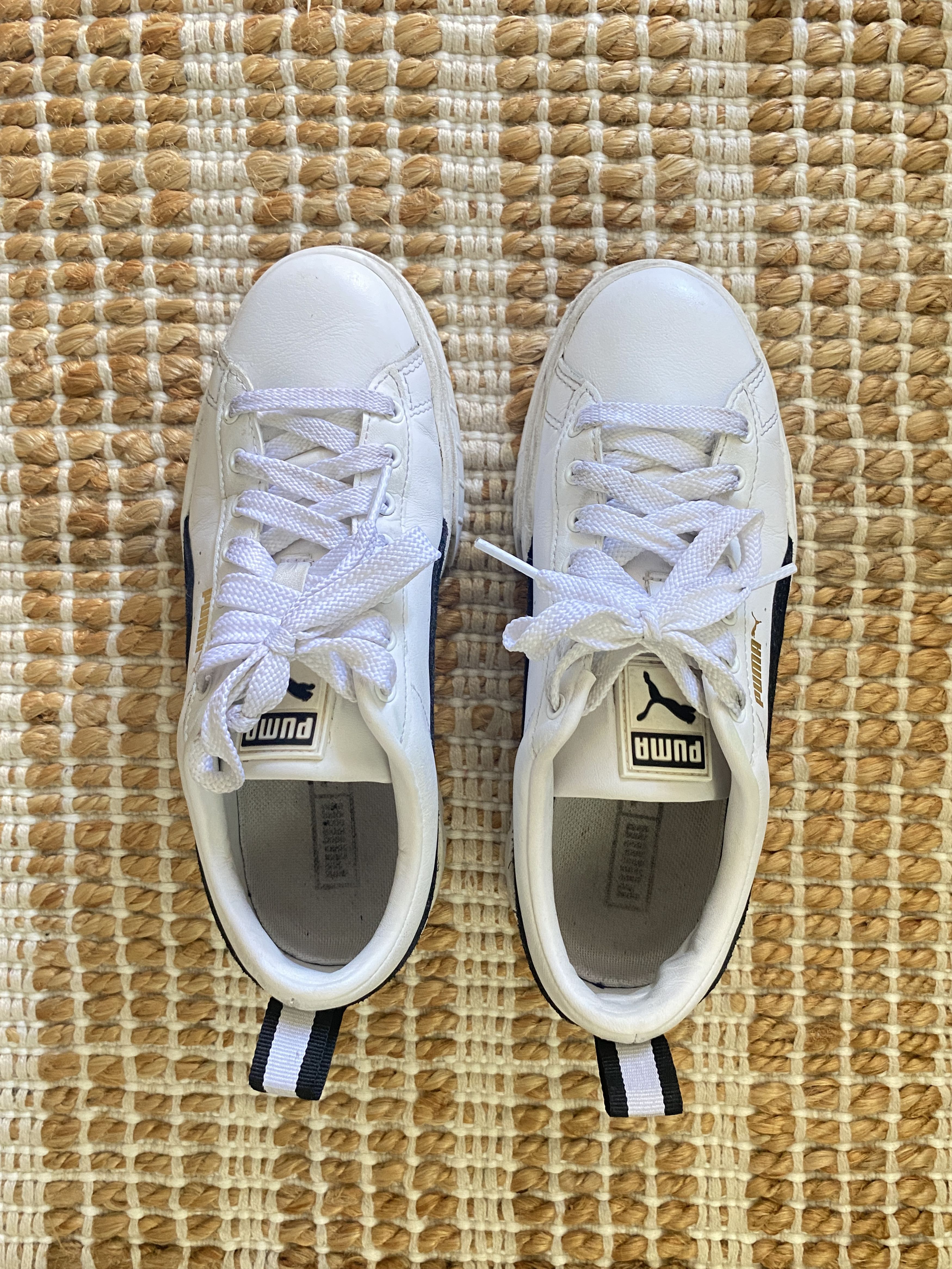 Puma Mayze Women’s Sneakers – White & Black – Size US 6.5