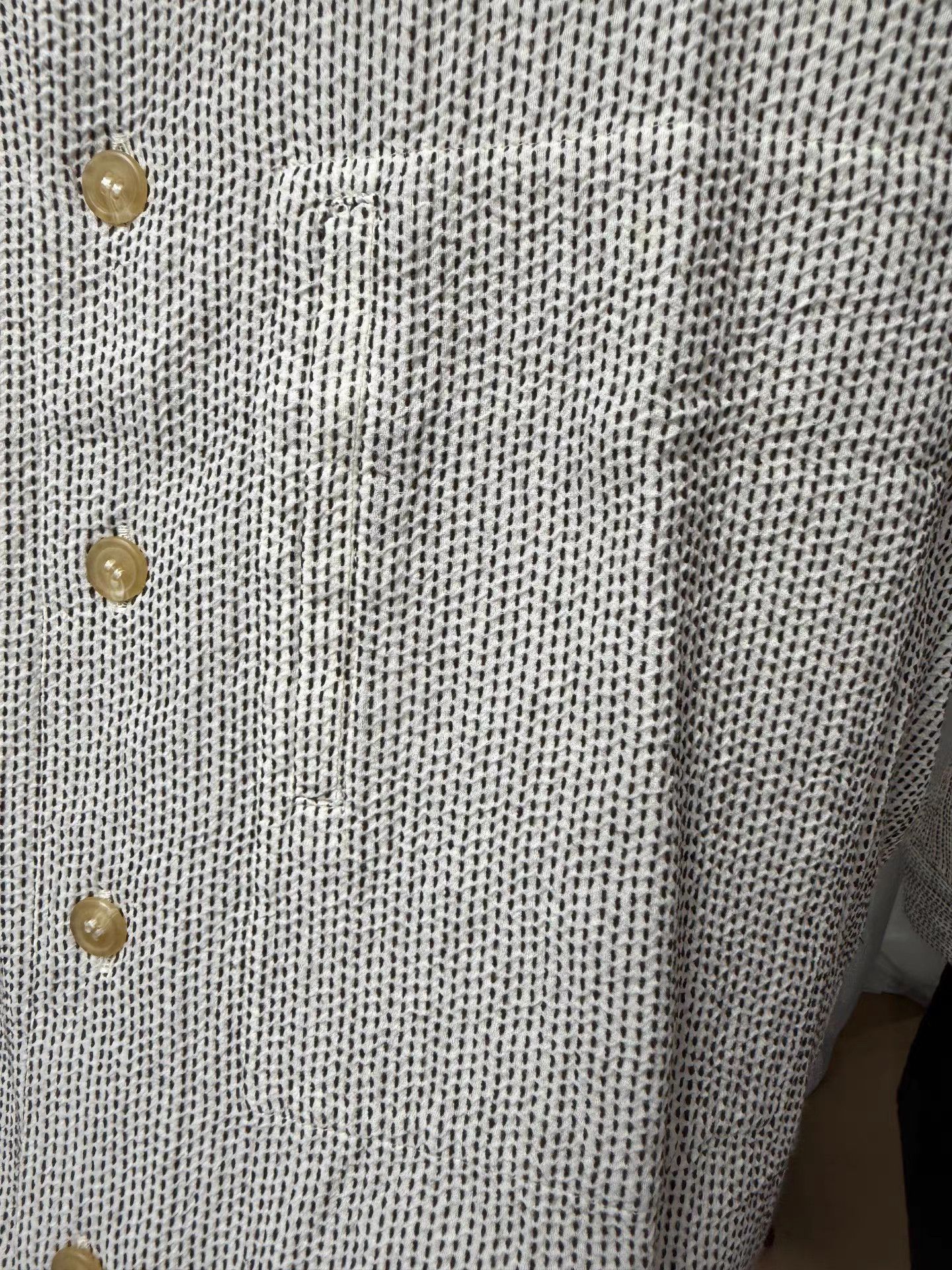Issey Miyake Issey Miyake Men Striped Embroidered Shirt K20 Size US M / EU 48-50 / 2 - 6 Thumbnail