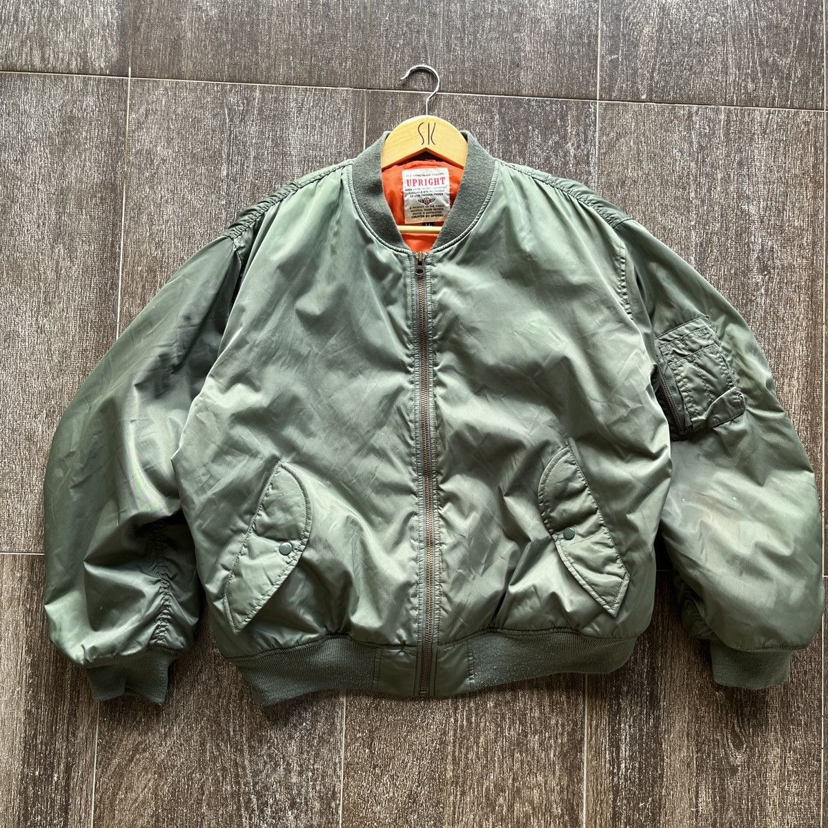 Japanese Brand Upright Vintage Bomber Jacket Size US XL / EU 56 / 4 - 1 Thumbnail
