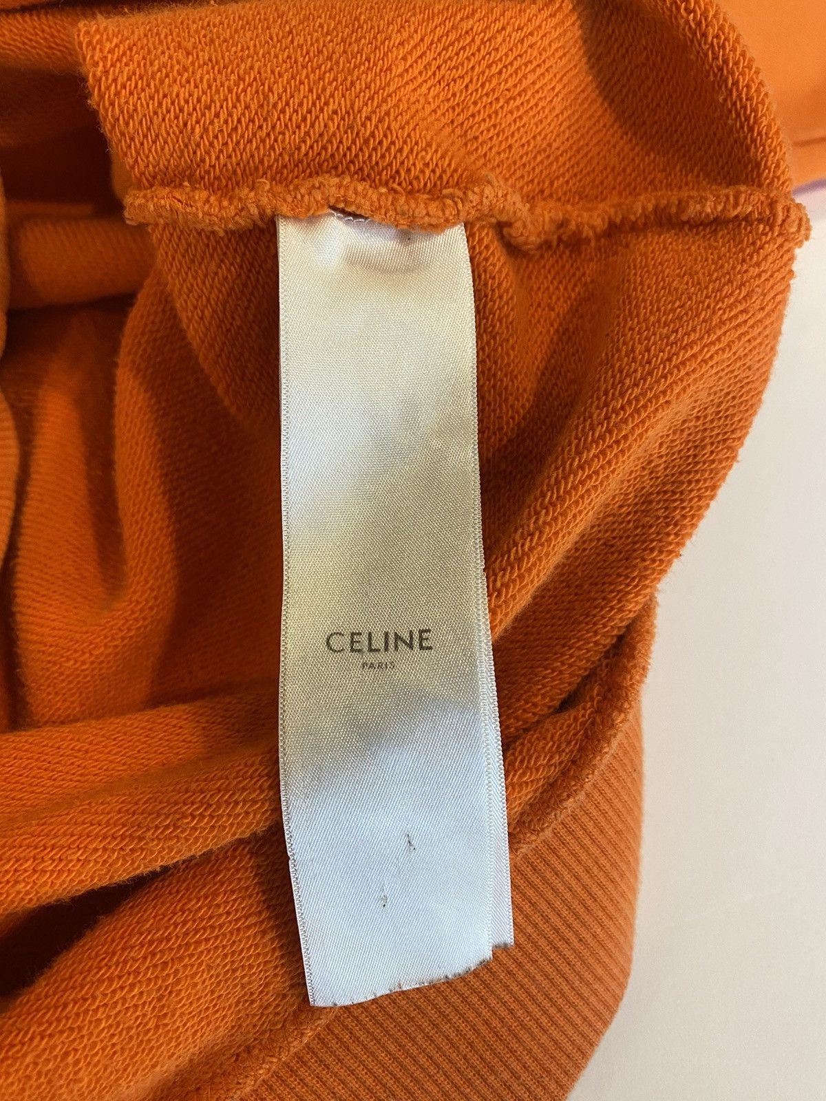 Celine Celine Orange Logo Hoodie Size US M / EU 48-50 / 2 - 15 Thumbnail