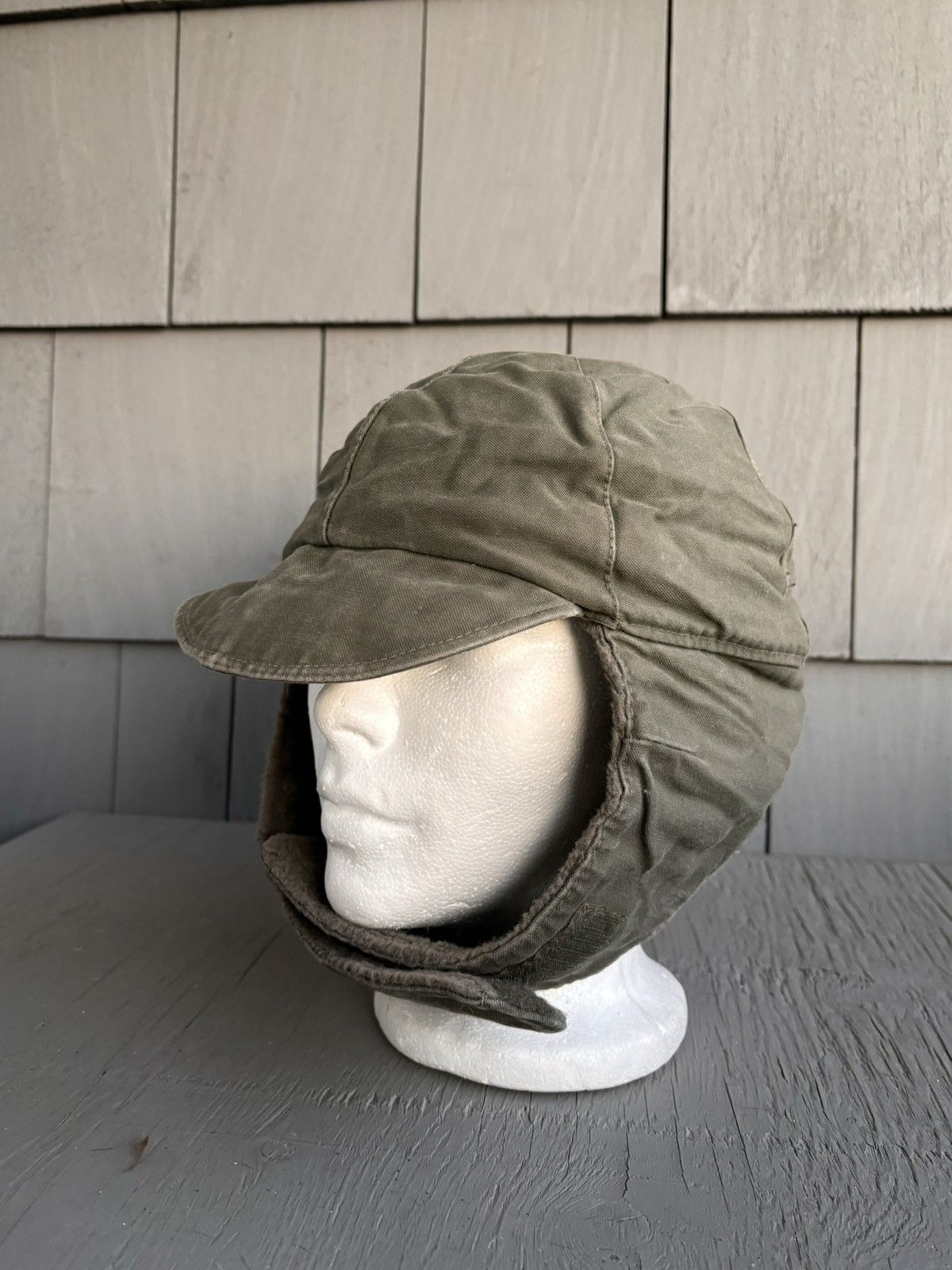 Vintage 80s Vintage German Army Hat Ushanka Trapper Pilot Flap Polar Size ONE SIZE - 14 Thumbnail