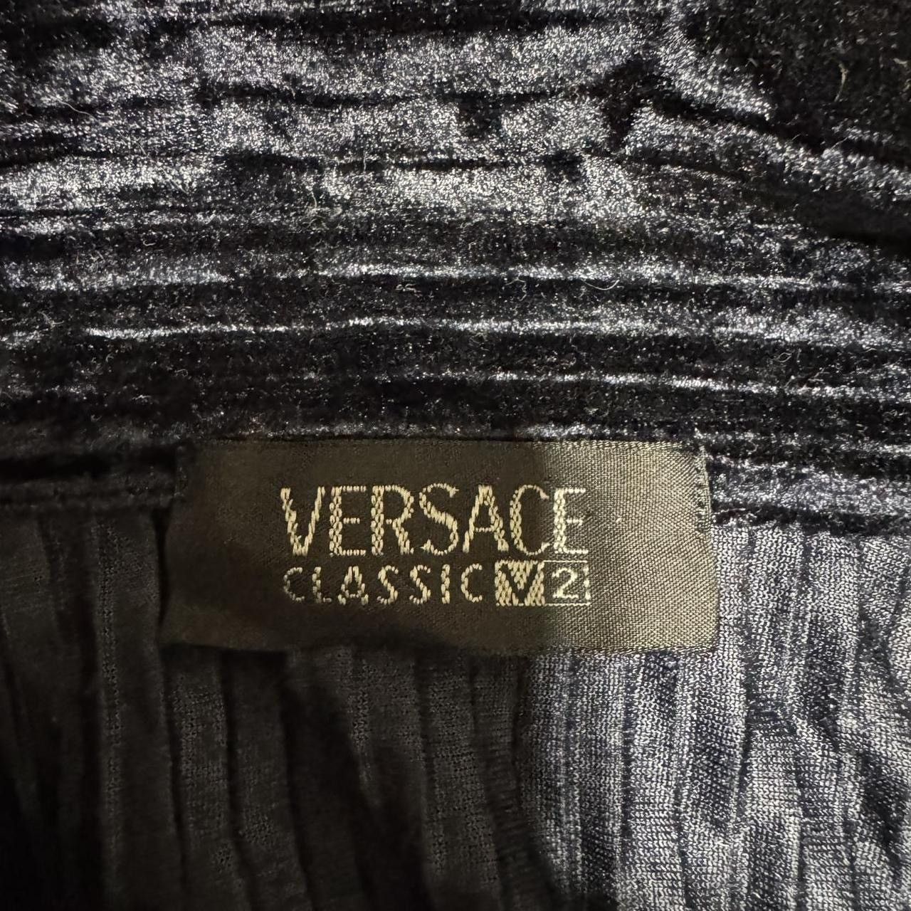 Versace VERSACE CLASSIC Velvet Polyester Button Up Long Sleeve Shirt Size US L / EU 52-54 / 3 - 5 Thumbnail