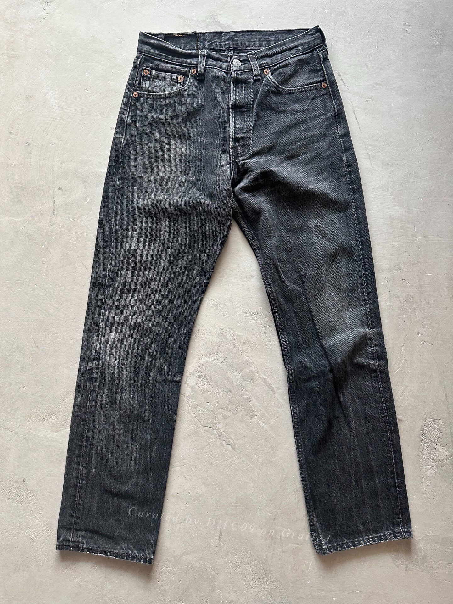 Vintage Vintage Levis 501 Black Women's Jeans Size 28" / US 6 / IT 42 - 1 Thumbnail