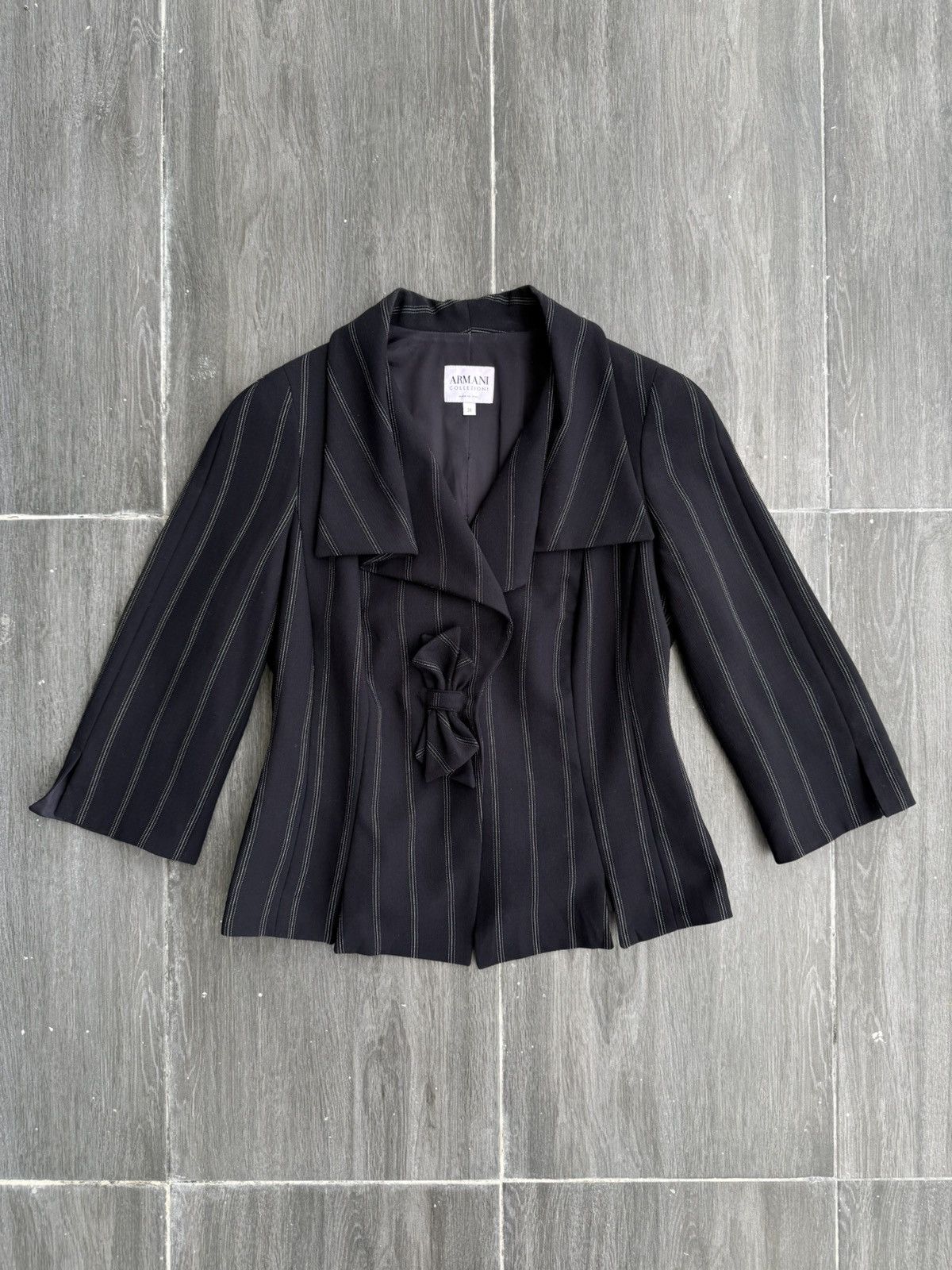 Giorgio Armani Armani Collezioni Double Collar Like Corset Blazer Size XS / US 0-2 / IT 36-38 - 3 Thumbnail