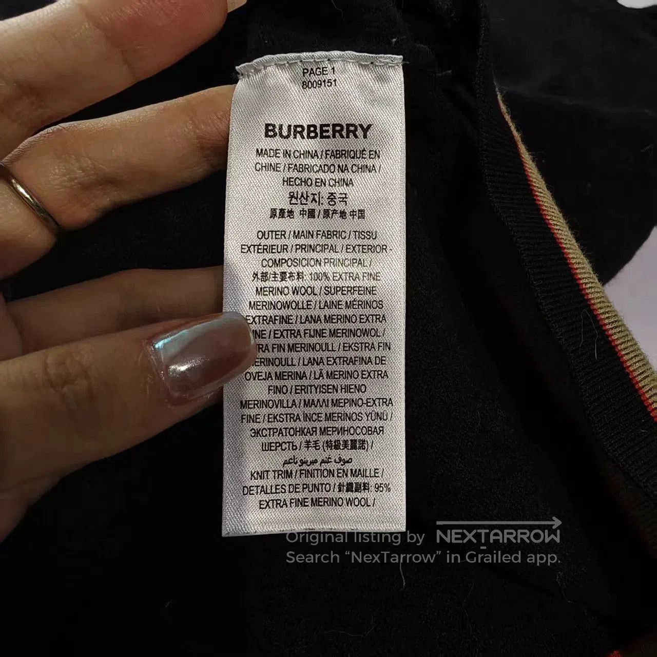 Burberry Burberry Wool Knit Sweater in XXL Size. Size US XXL / EU 58 / 5 - 5 Thumbnail