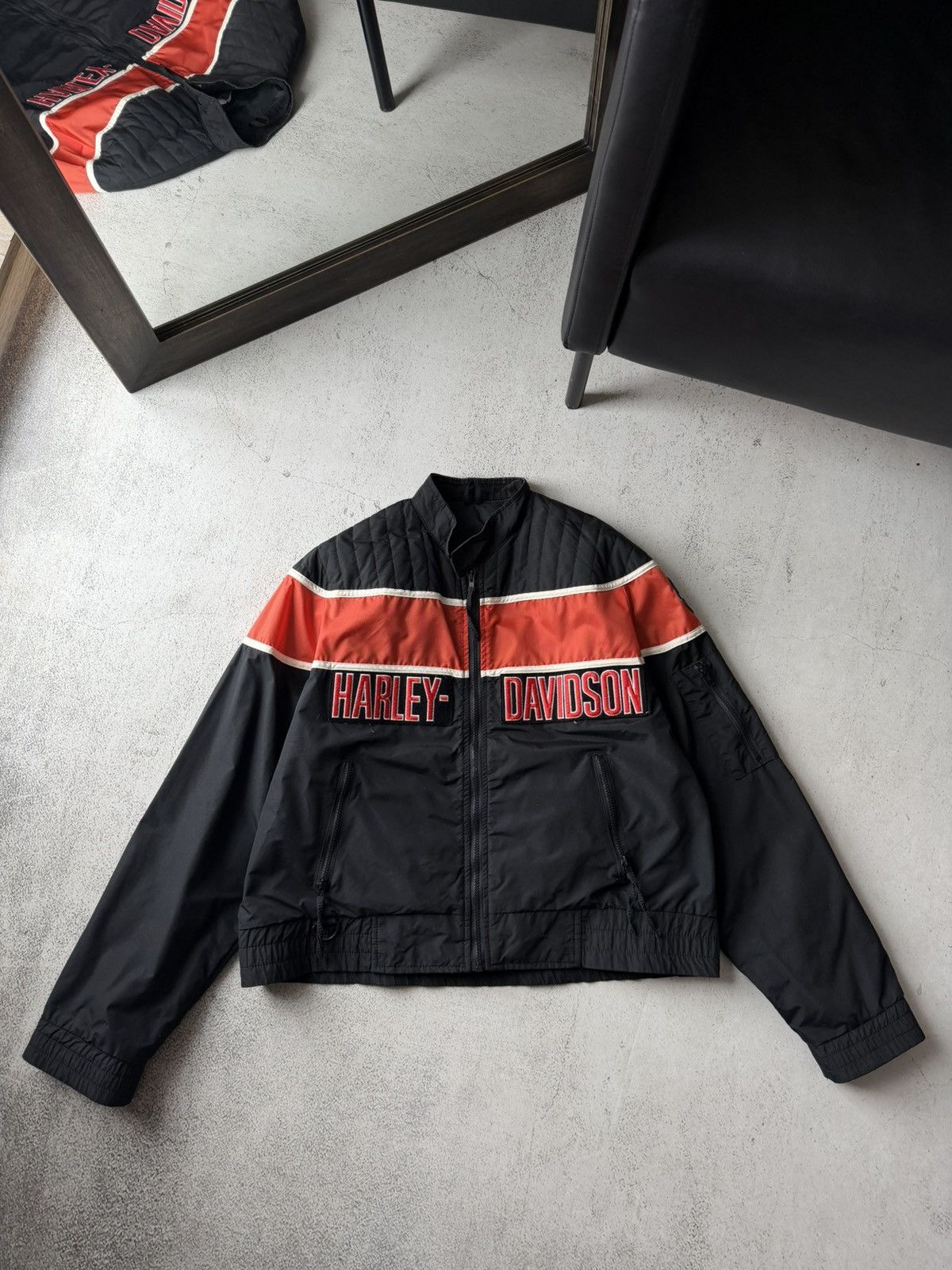 Harley Davidson Harley Davidson HD Vintage Made USA Motorcycles Logo Jacket Size US L / EU 52-54 / 3 - 2 Thumbnail