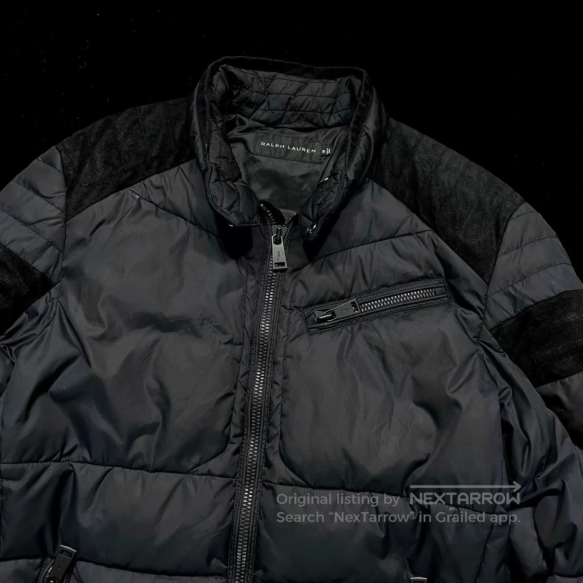 Ralph Lauren Black Label Ralph Lauren Polo Biker Style Down Jacket. Size US M / EU 48-50 / 2 - 2 Thumbnail