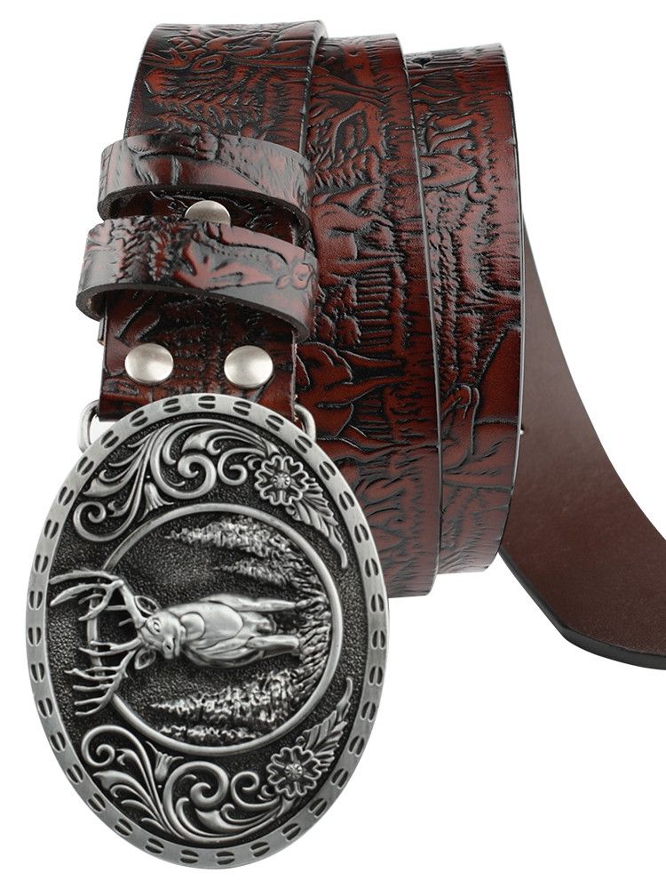 Designer New Design Vintage Belt Riveted Belts Menswear Accessories Size ONE SIZE - 1 Thumbnail