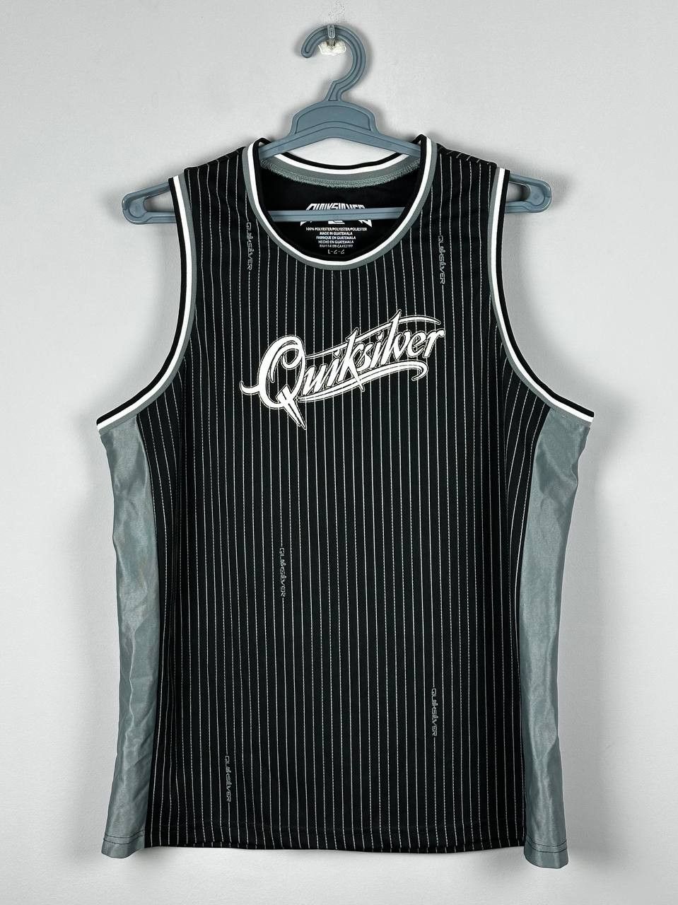 Quicksilver Vintage Quiksilver Surfing Logo Striped Tank Top Size US L / EU 52-54 / 3 - 1 Thumbnail