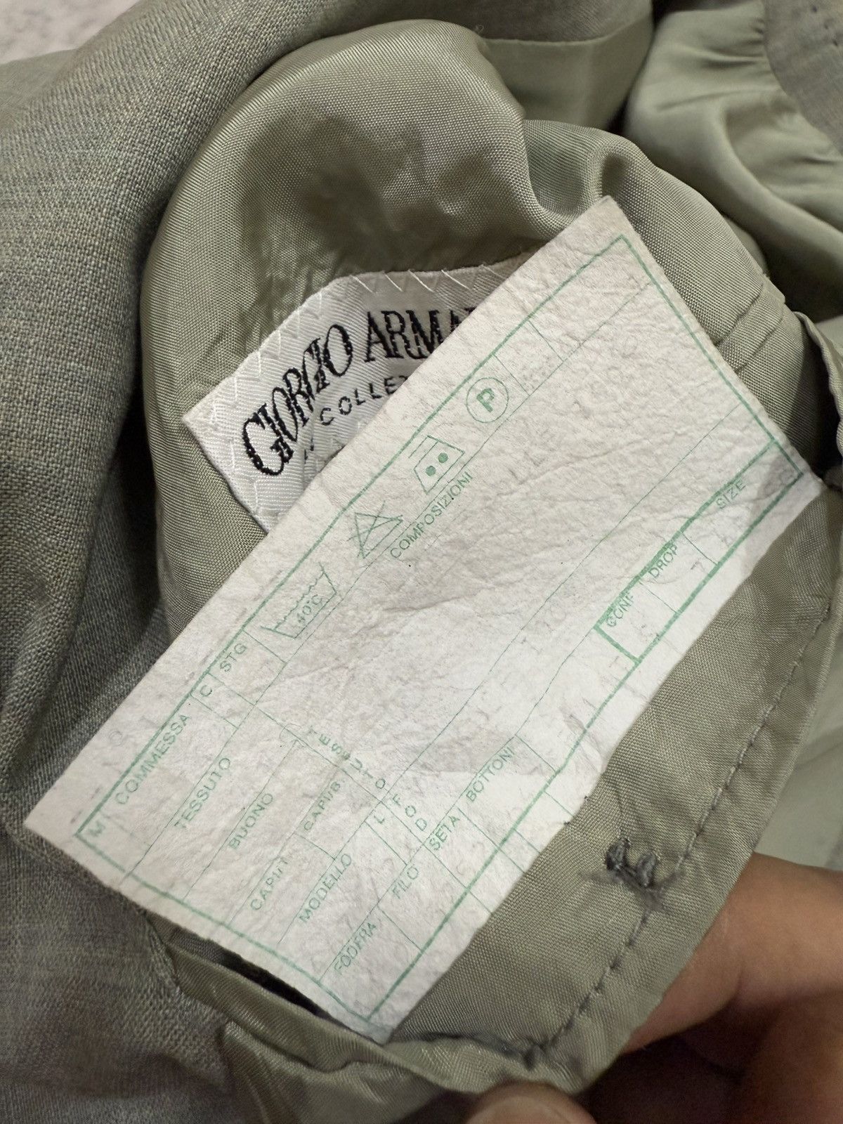 Giorgio Armani Giorgio Armani Le Collezioni Linen Balzers Size 42S - 10 Thumbnail