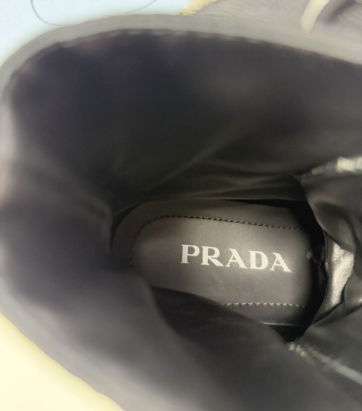 Prada Prada Monolith Leather Combat Boots Black Size US 8.5 / IT 38.5 - 8 Thumbnail