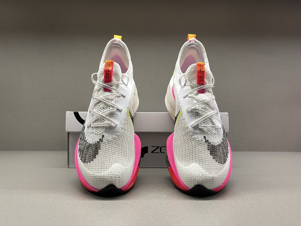 Nike Nike Air Zoom Alphafly Next% Flyknit White Pink Size US 8.5 / EU 41-42 - 4 Thumbnail