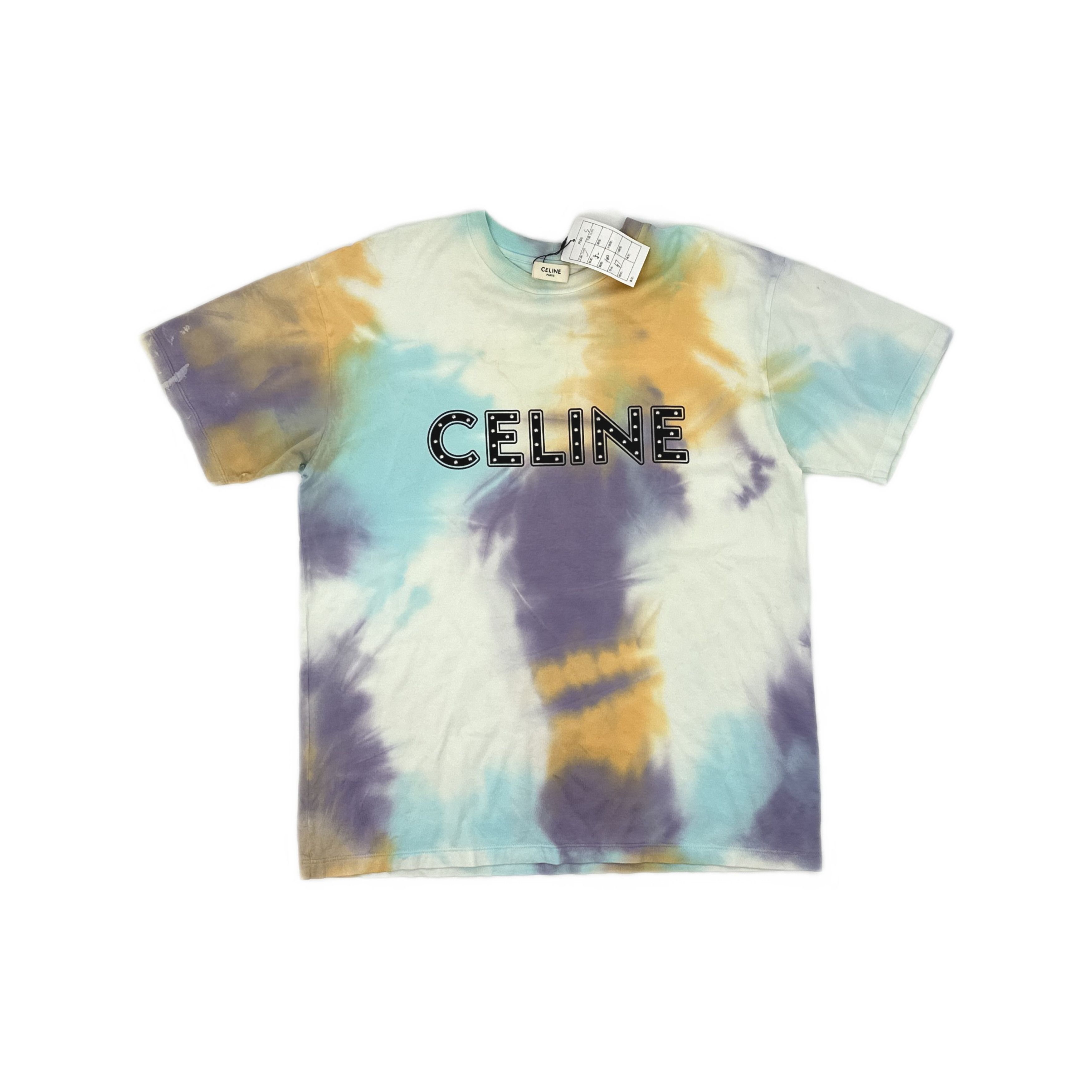 Celine Celine Studded Tie-Dye T-Shirt Size S Size US S / EU 44-46 / 1 - 1 Thumbnail