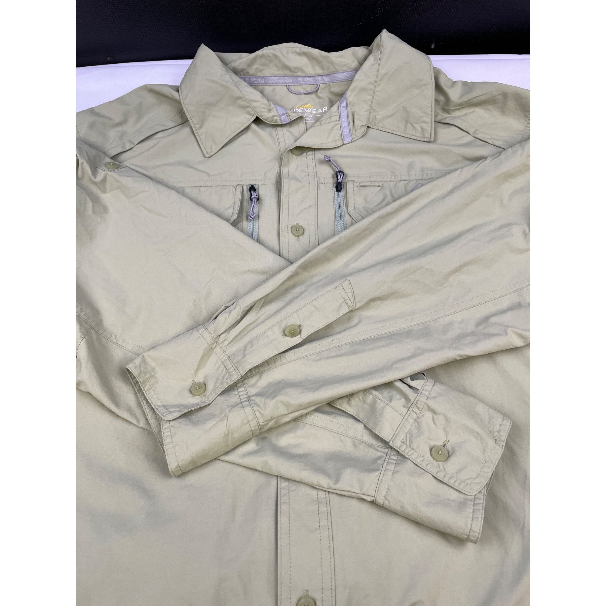 Other Cabela's Guidewear Men's Green Fishing Shirt Button Up long Size US XL / EU 56 / 4 - 4 Thumbnail