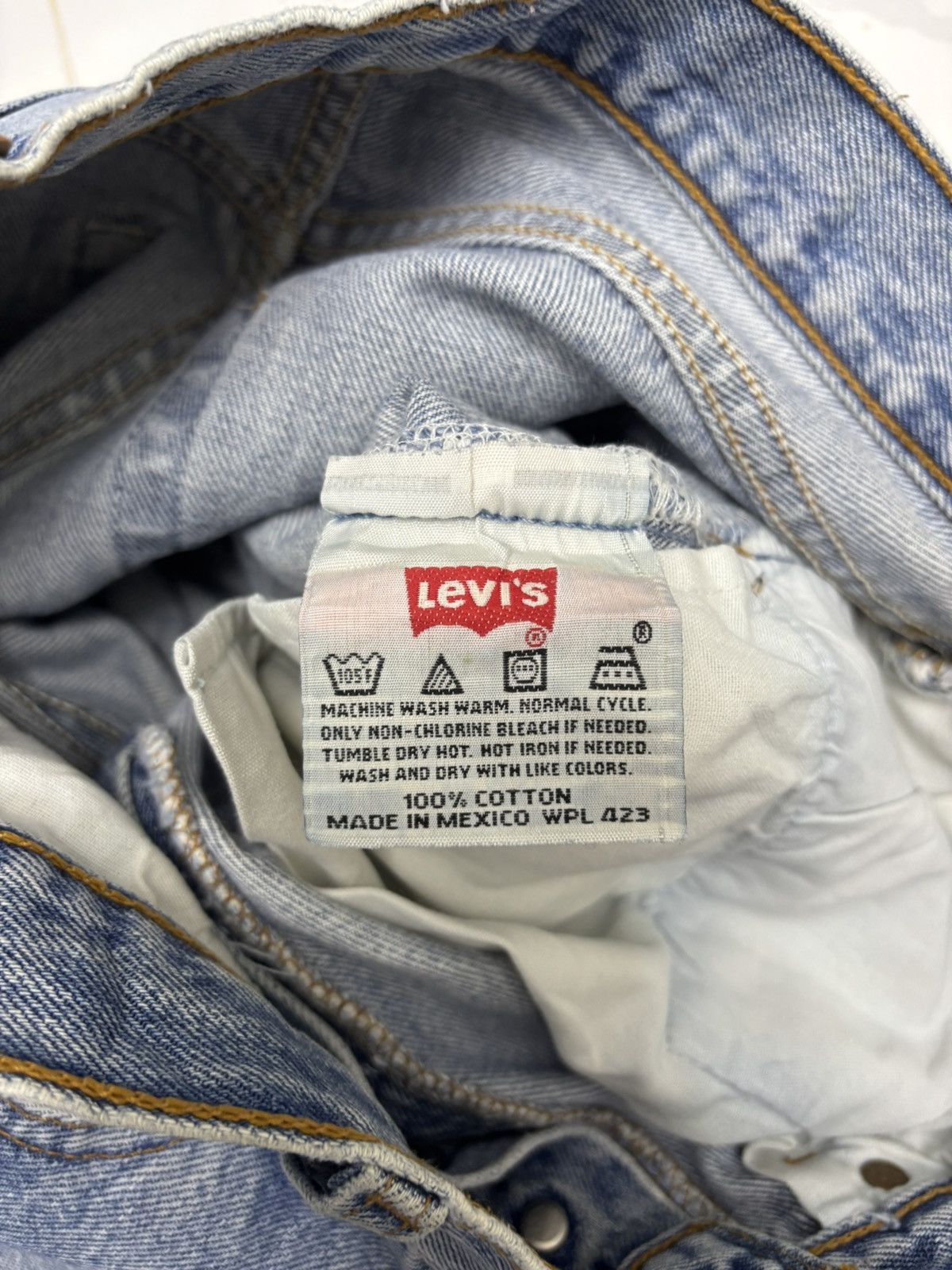 Kapital Vintage Levis 501 Made in Mexico Distressed Denim Jeans Size 30" / US 8 / IT 44 - 10 Thumbnail