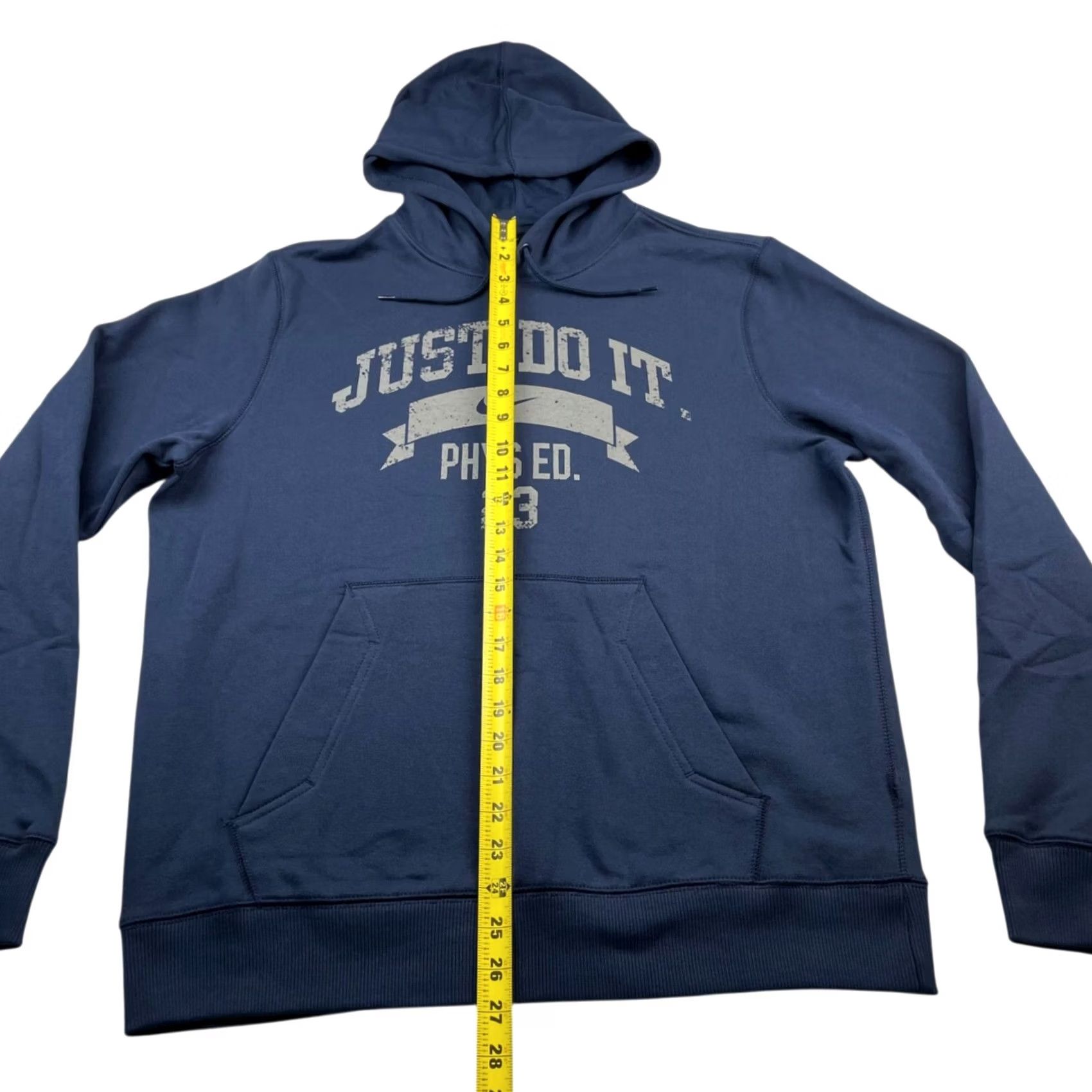 Nike Nike Mens Just Do It Phys Ed Pullover Hoodie Navy Blue Large Size US L / EU 52-54 / 3 - 4 Thumbnail