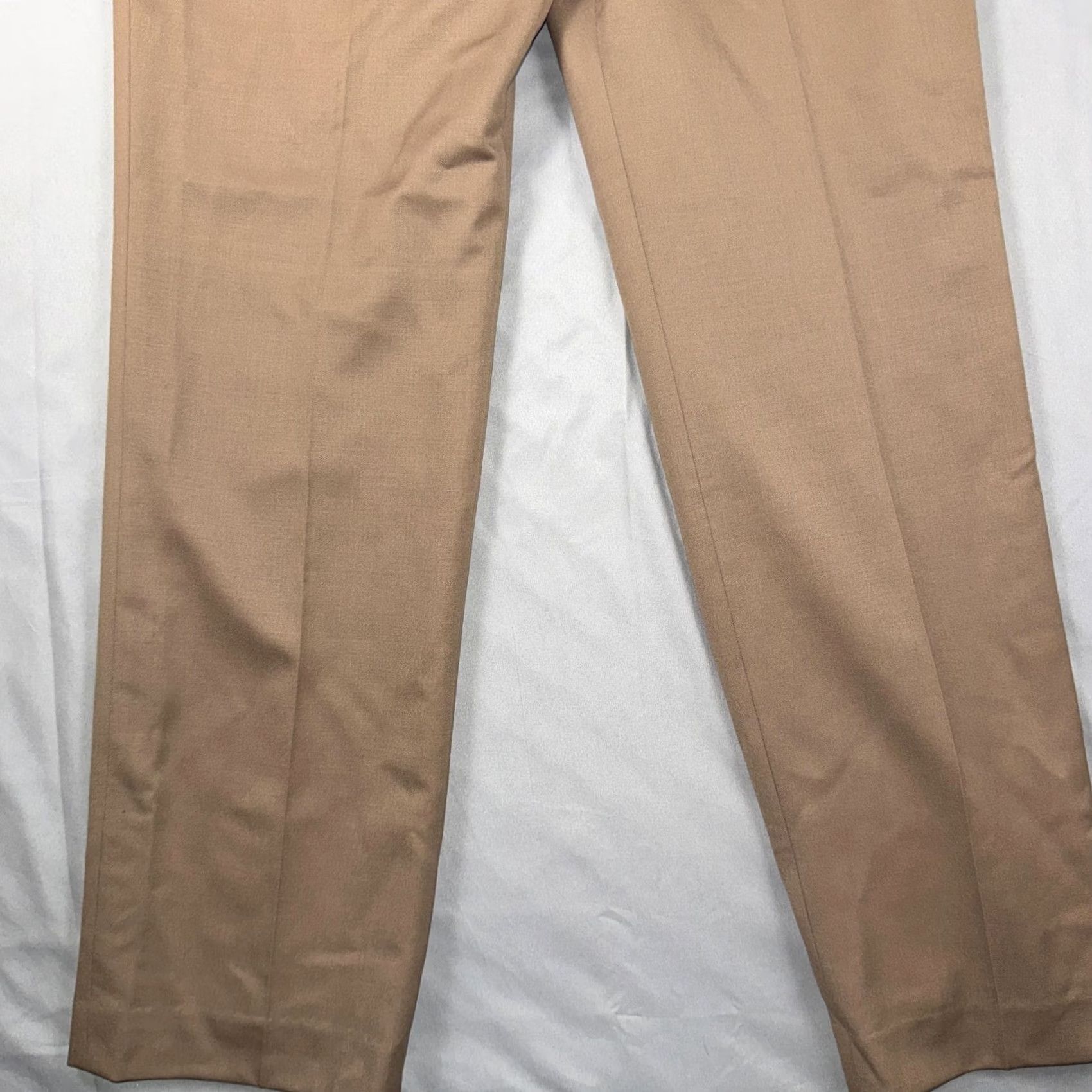 Pendleton VINTAGE Pendleton Dress Pants Womens 10 Beige Wool Pleated Lined Classic Workwear Slacks Menus? Size 32" / US 10 / IT 46 - 7 Thumbnail