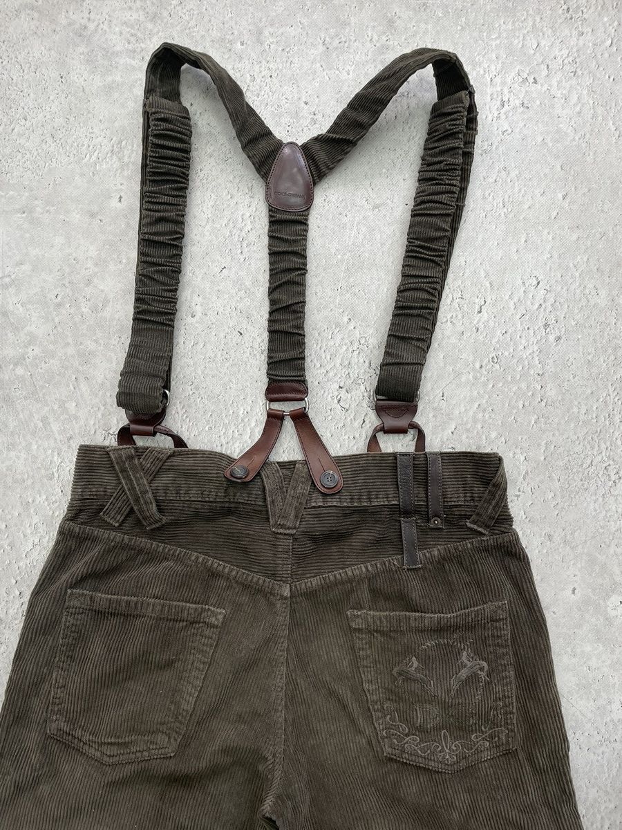 Dolce & Gabbana Dolce Gabbana corduroy velvet retro hype pants FW 2005 Size US 32 / EU 48 - 12 Thumbnail