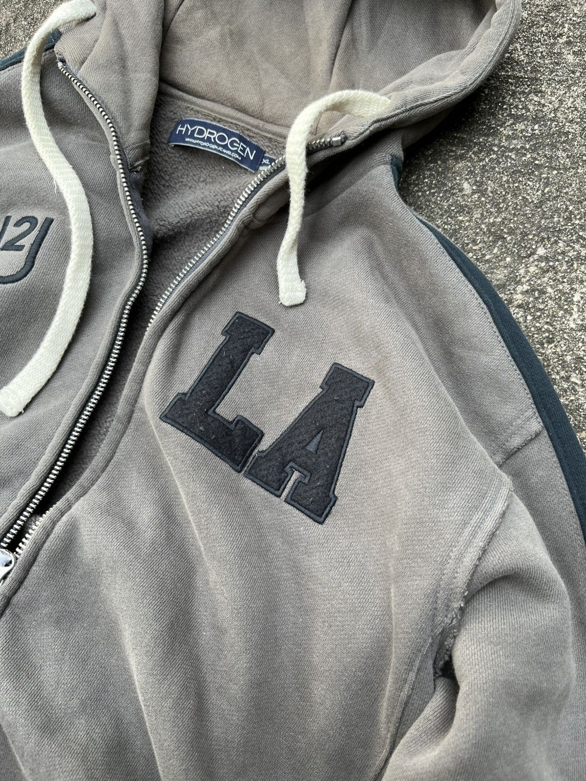 Hysteric Glamour 💥Hydrogen Italy // Faded Double Zippers Hoodie LA Patch Size US XL / EU 56 / 4 - 3 Thumbnail