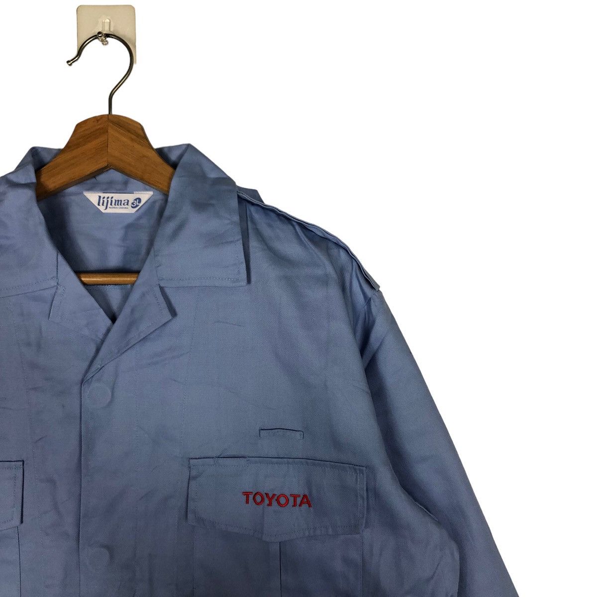 Japanese Brand 🔥Rare Work Jacket Vintage Toyota Racing Big Logo Size US L / EU 52-54 / 3 - 6 Thumbnail