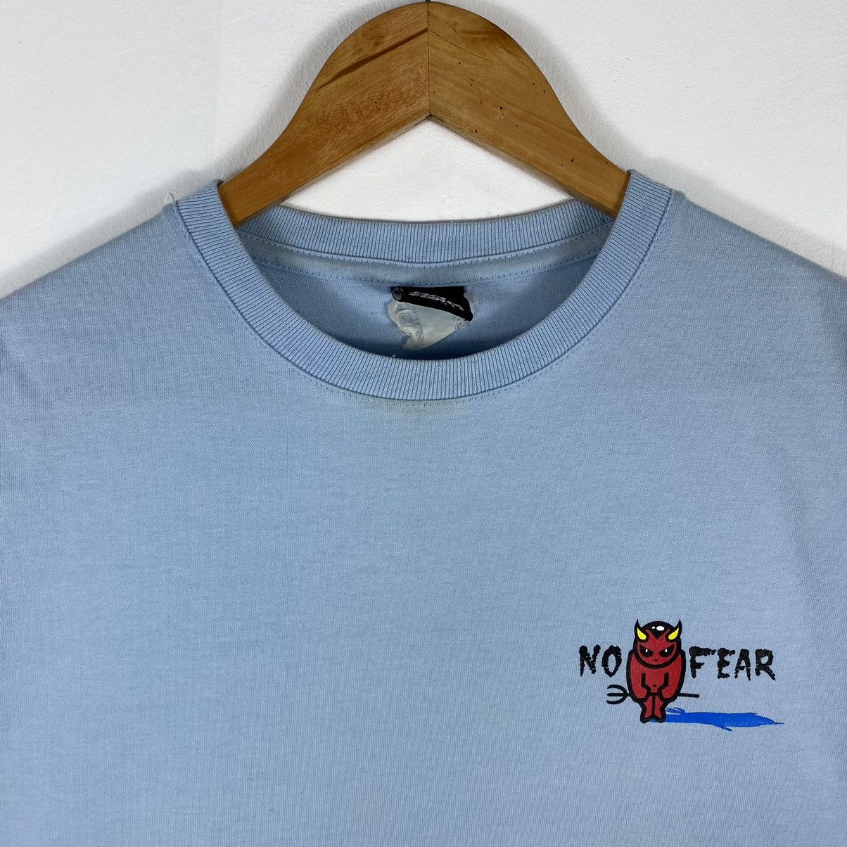 No Fear Vintage 90's NO FEAR USA Big Logo Skate Streetwear Tee Size US L / EU 52-54 / 3 - 5 Thumbnail