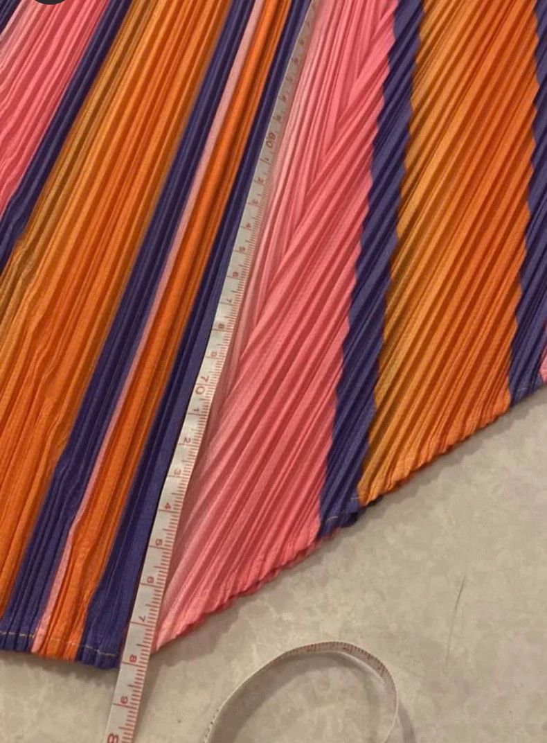 Issey Miyake Issey Miyake size:3 Rainbow striped skirt Size 42" / US 20 - 6 Thumbnail