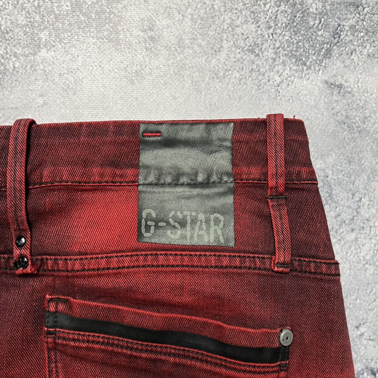 G-Star Vintage G-Star Raw Red Denim Tavi Mini Skirt Y2K Streetwear Size 30" / US 8 / IT 44 - 14 Thumbnail