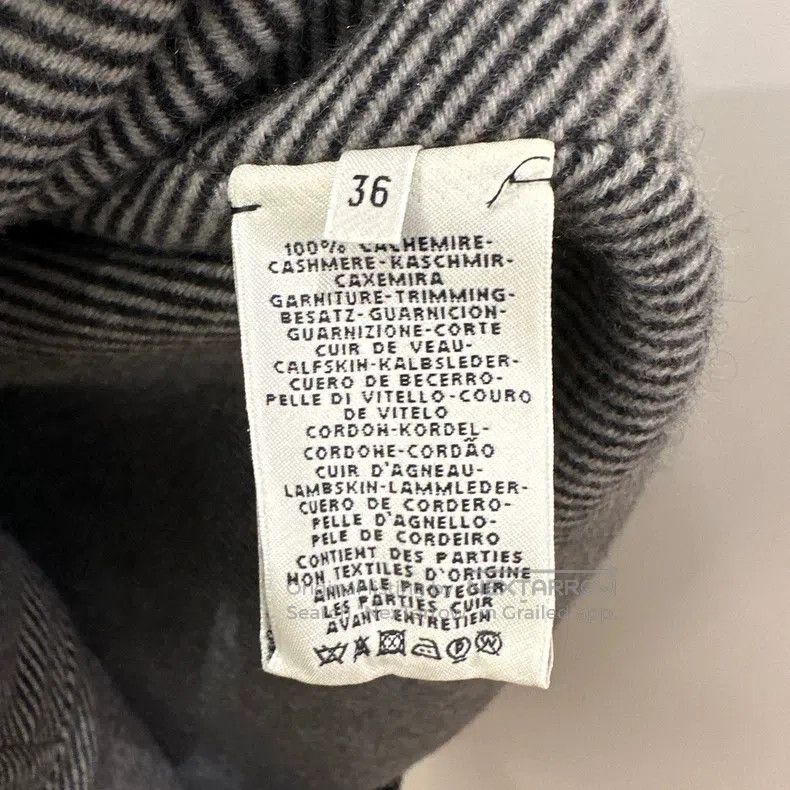 Hermes Hermes Cashmere Checkered Collar Overcoat Size XS / US 0-2 / IT 36-38 - 4 Thumbnail