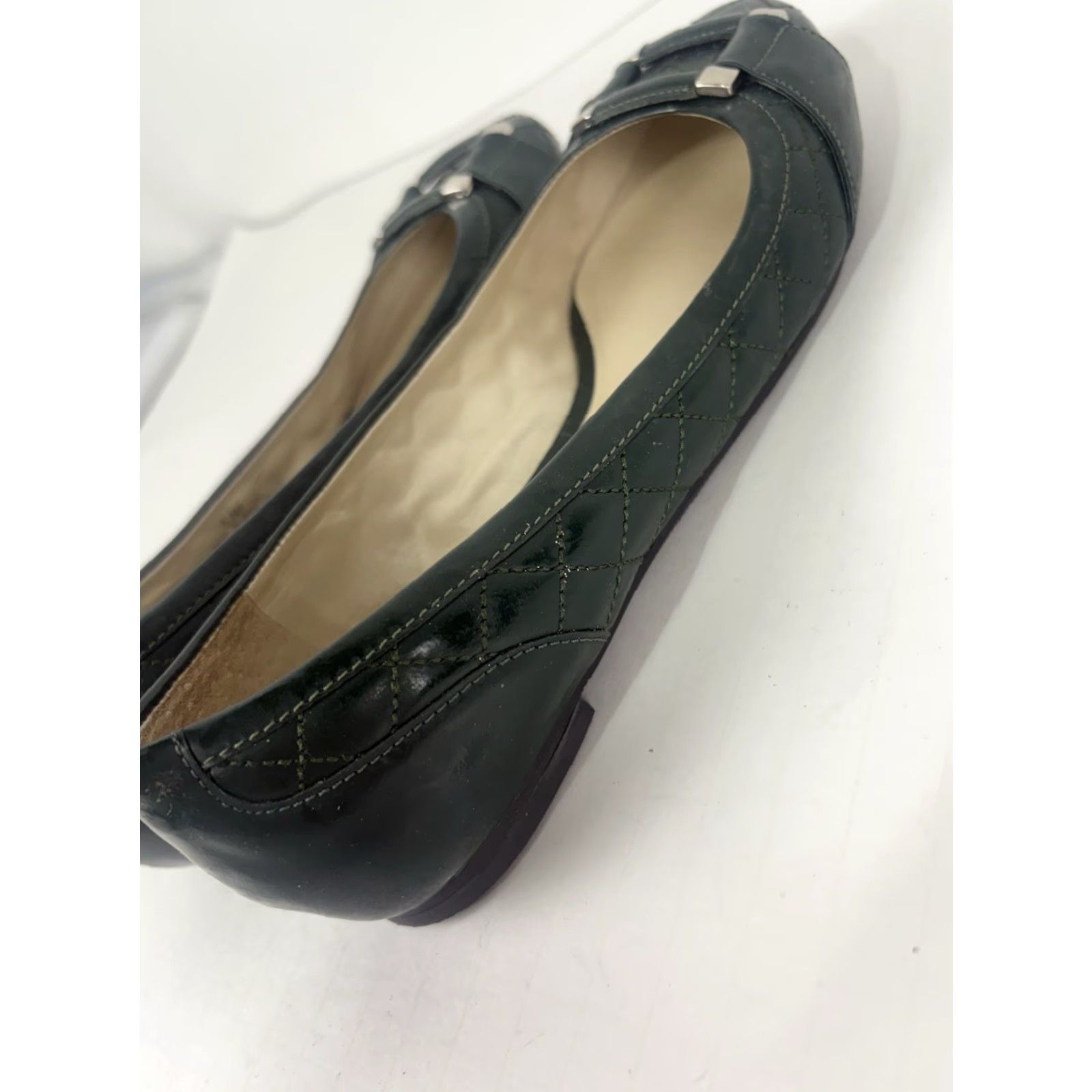 Talbots VINTAGE Talbots Leather Flats Womens Size 6.5B Green Casual Dressy City Style Brazil Size US 7 / IT 37 - 5 Thumbnail