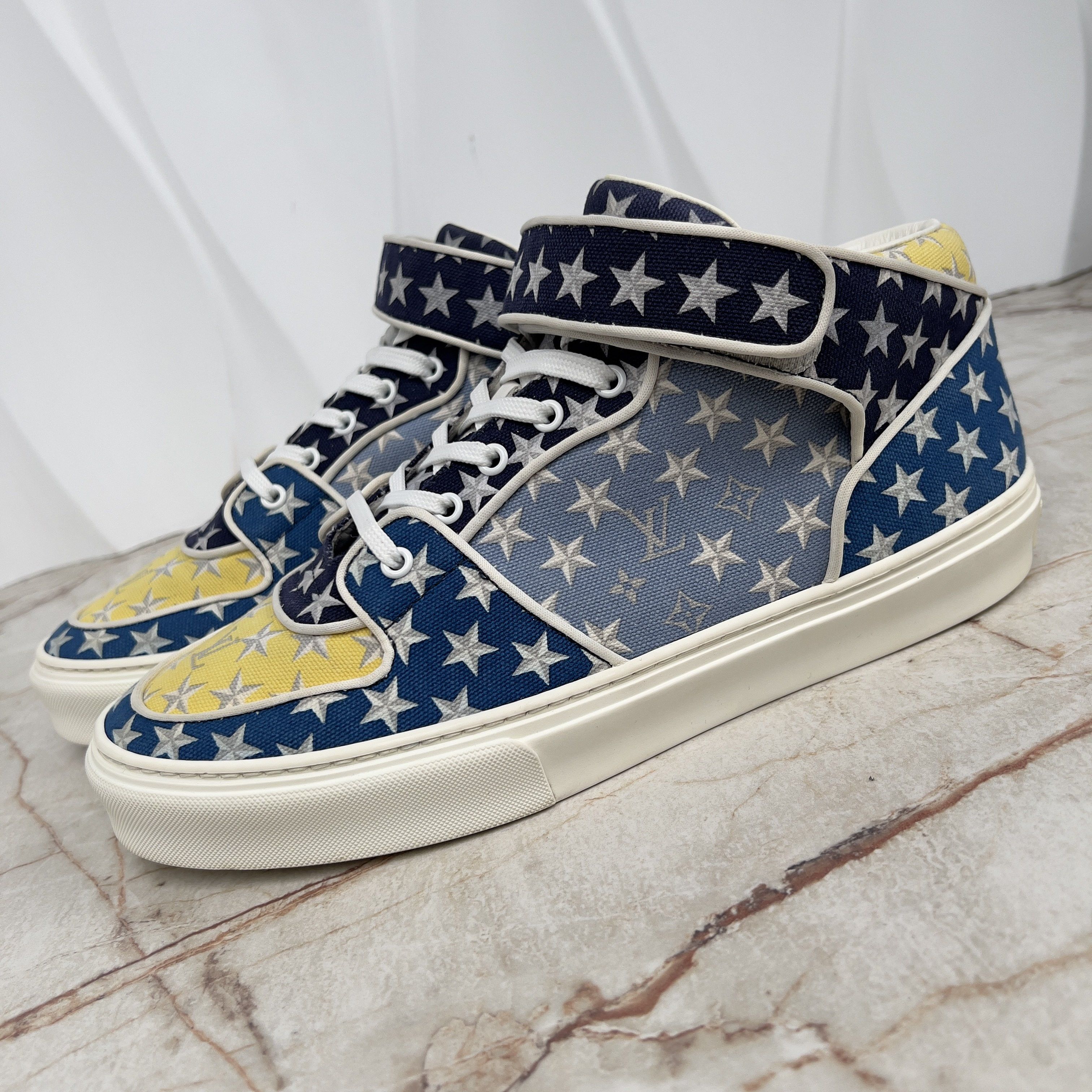 Acapulco Stars Monogram Sneakers Blue Fabric