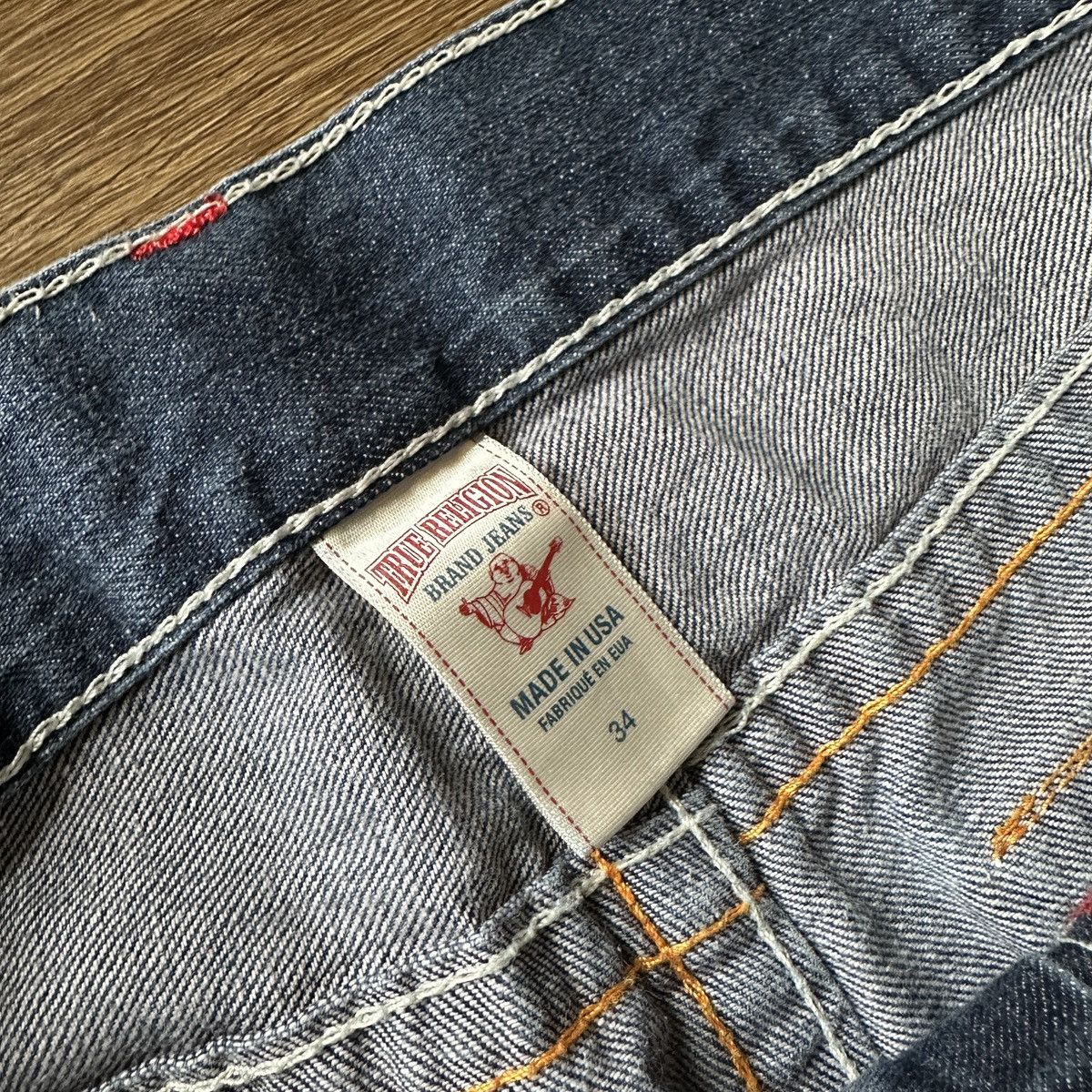True Religion True Religion Denim Jeans - Rainbow Back Size US 34 / EU 50 - 2 Thumbnail