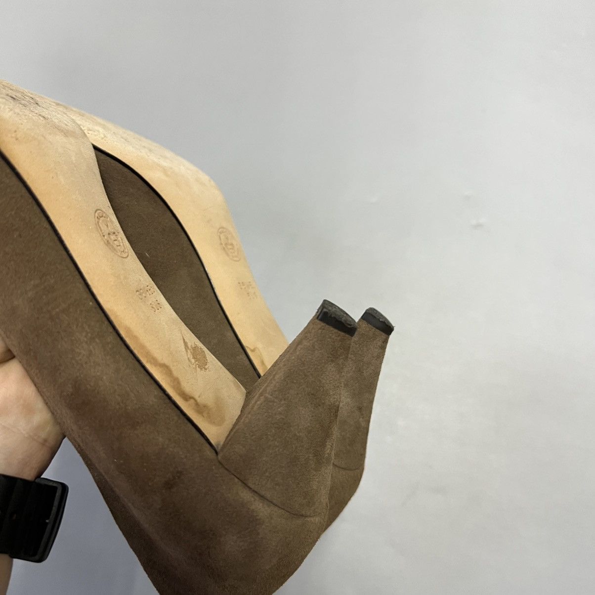 Bally Bally Suede Heels Brown Vintage Size US 8.5 / IT 38.5 - 11 Thumbnail