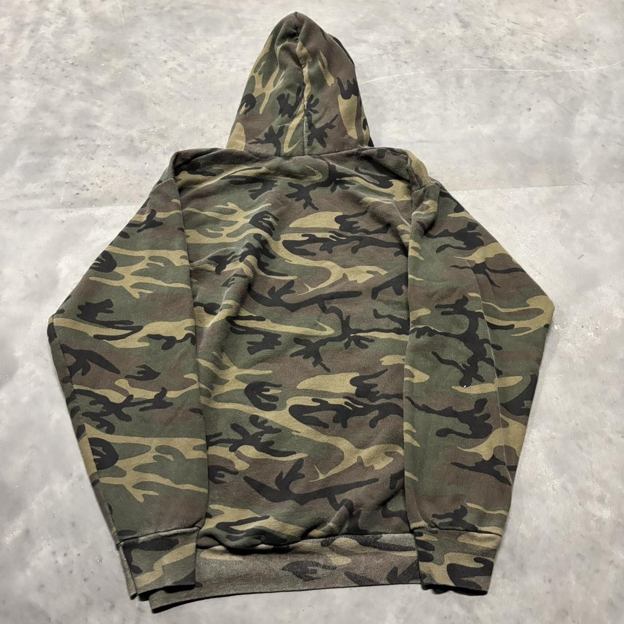 Japanese Brand × Vintage Crazy Vintage Y2K/2000s Grunge Camo Streetwear Skater Style Hoodie! Size US M / EU 48-50 / 2 - 7 Thumbnail