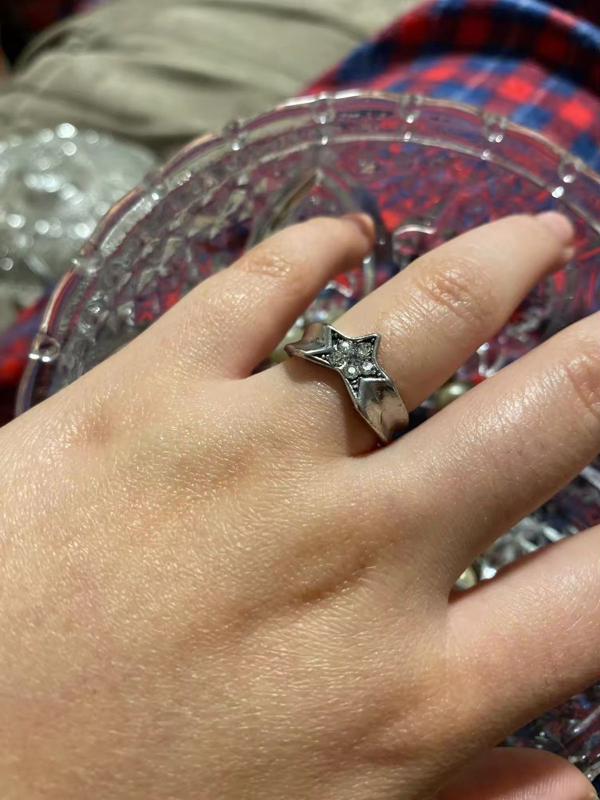 Handmade Fashion Star Ring For Men Adjustable Finger Ring Size ONE SIZE - 4 Thumbnail
