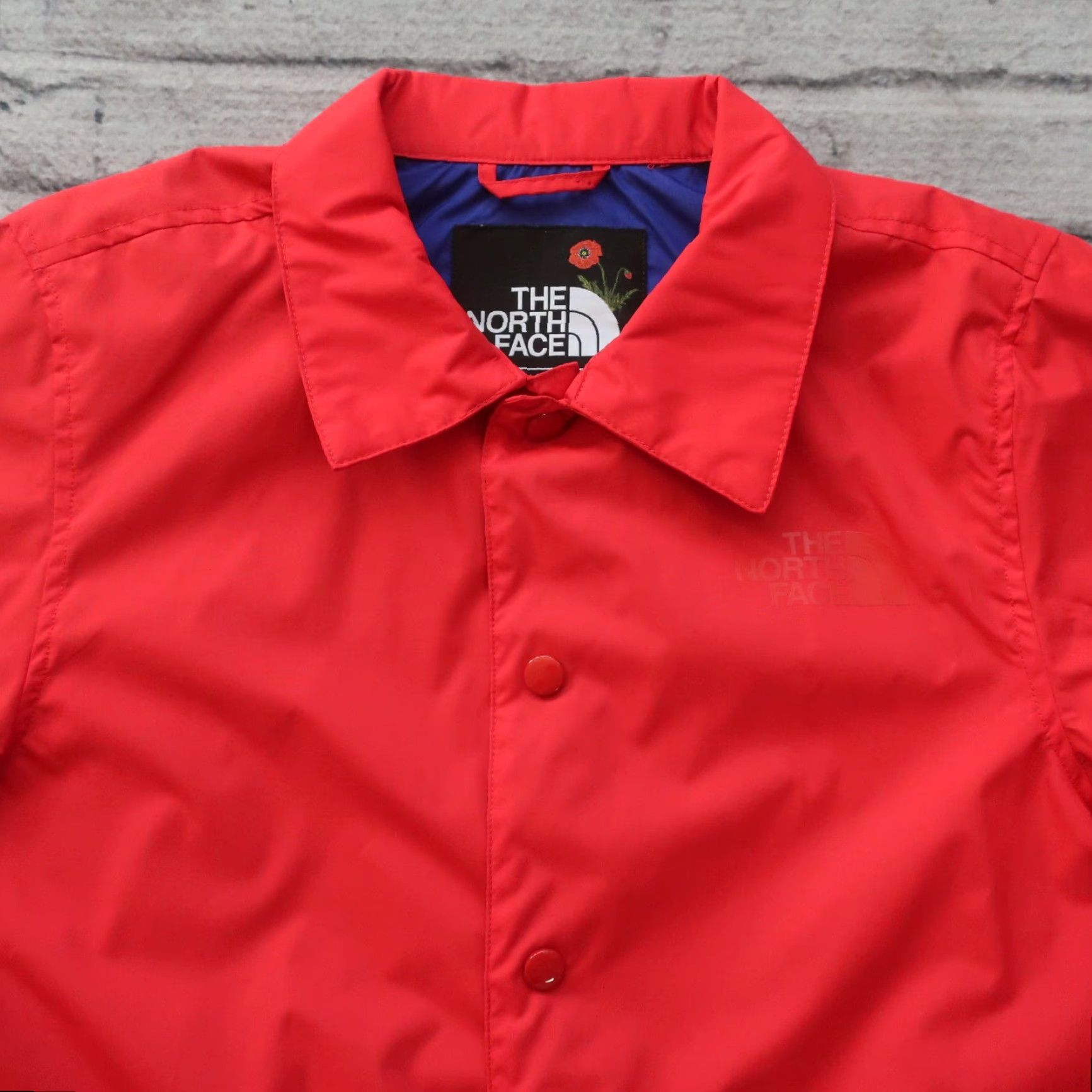 Nordstrom North Face x Olivia Kim Coaches Jacket Men XX-Small Red Floral/Nylon Jacket Size US XXL / EU 58 / 5 - 5 Thumbnail