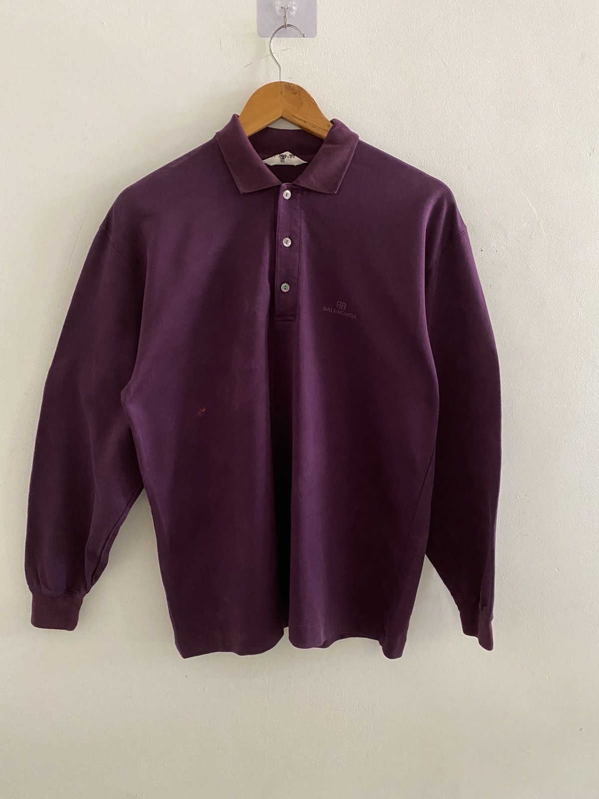 Balenciaga × Vintage BALENCIAGA LOGO L/S VINTAGE NICE DESIGNER Size US L / EU 52-54 / 3 - 4 Thumbnail