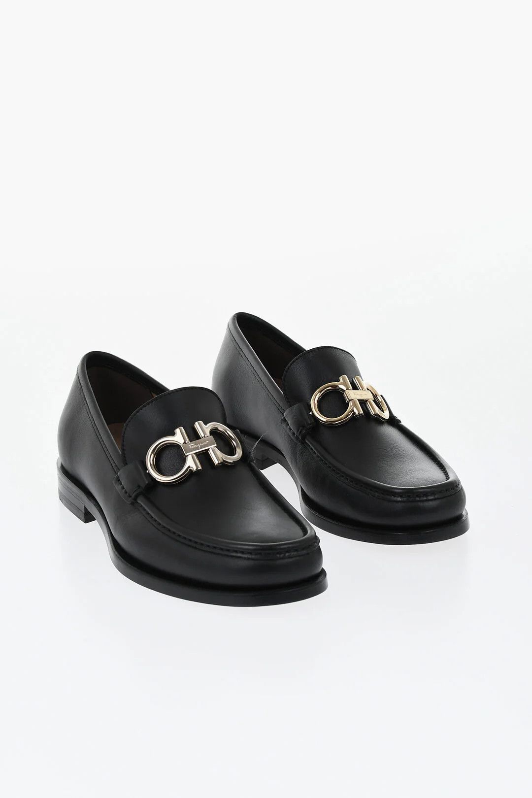 Salvatore Ferragamo og1mm0426 Leather Loafers in Black Size US 6 / EU 39 - 3 Thumbnail