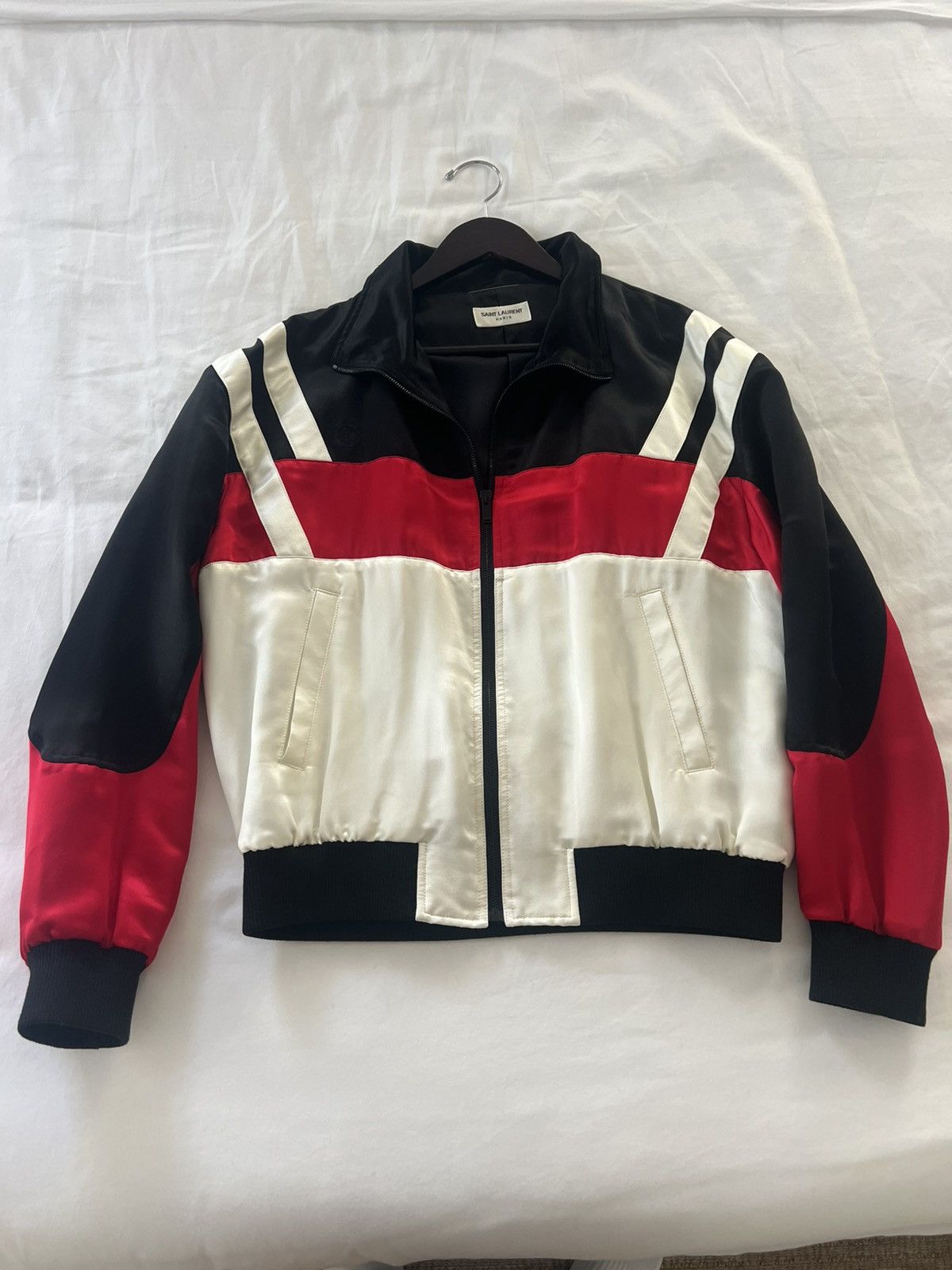 Saint Laurent Paris Saint Laurent Paris 22SS 664170 Y2D60 silk teddy blouson Size US M / EU 48-50 / 2 - 1 Thumbnail