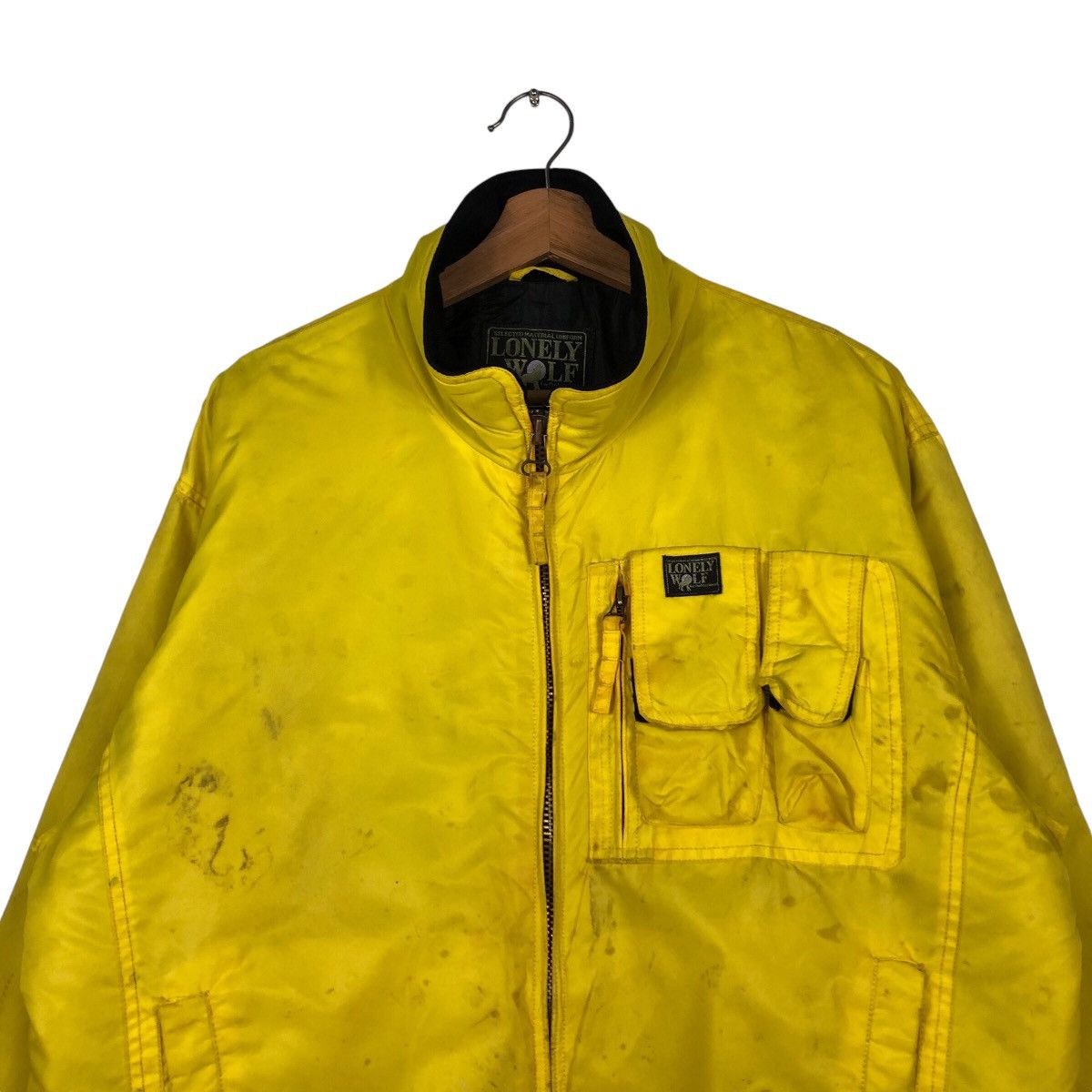 Japanese Brand 📌Vintage Bomber Jacket Lonely Wolf Utility Design Bondage Size US L / EU 52-54 / 3 - 4 Thumbnail