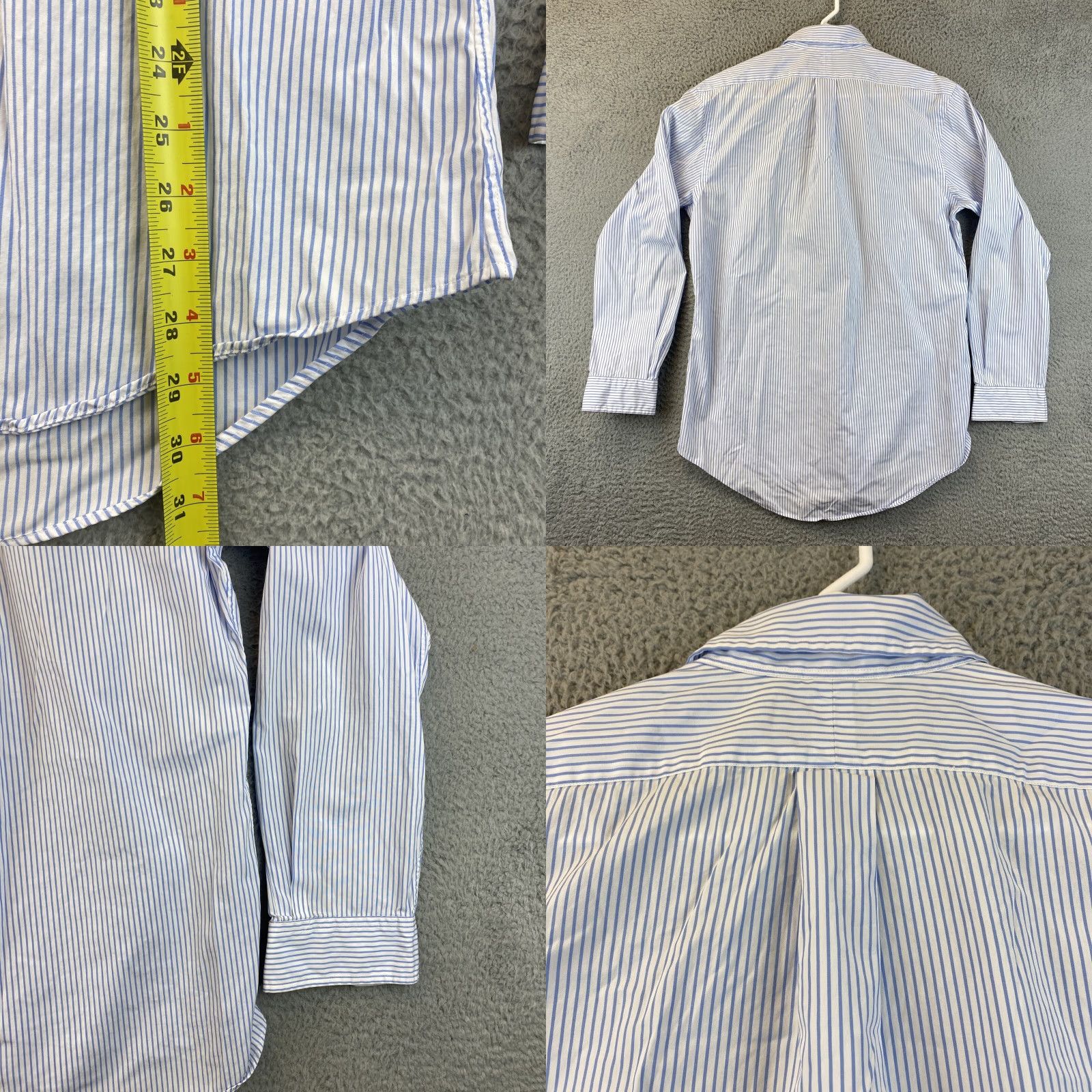 Polo Ralph Lauren VINTAGE Ralph Lauren Polo Shirt Men Large Size 15.5 Blue Cotton Button-Down Long Sleeve Casual Size US M / EU 48-50 / 2 - 8 Thumbnail