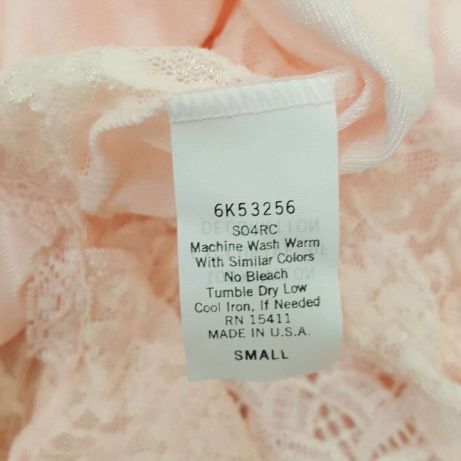 Other Cliche S Nightgown Lingerie USA Vintage Lace Sheer V Neck Ca Size ONE SIZE - 8 Thumbnail