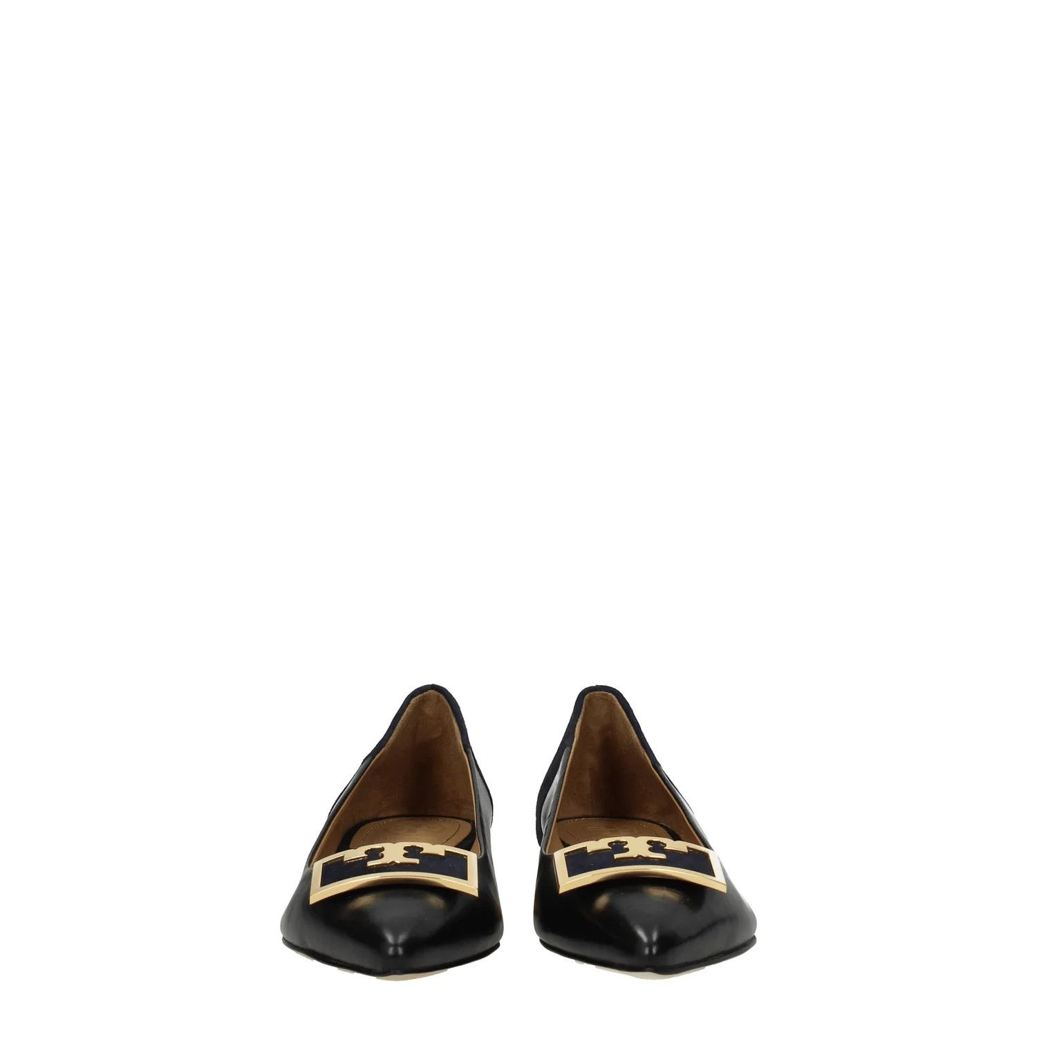Tory Burch ob1o1e1124 Leather Ballet Flats in Black Size US 5 / IT 35 - 3 Thumbnail